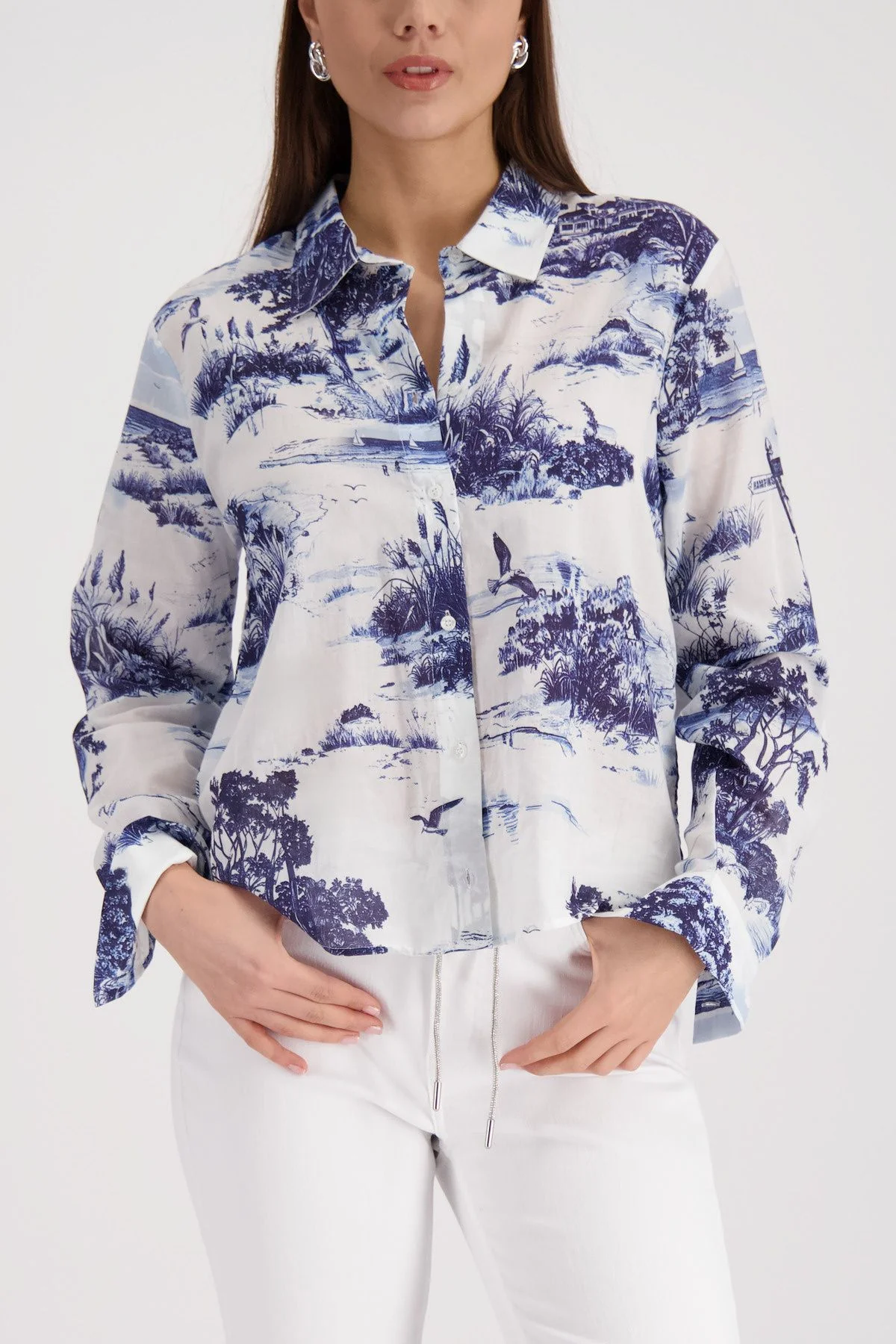 Bluse mit Print aus Baumwolle - Image 5