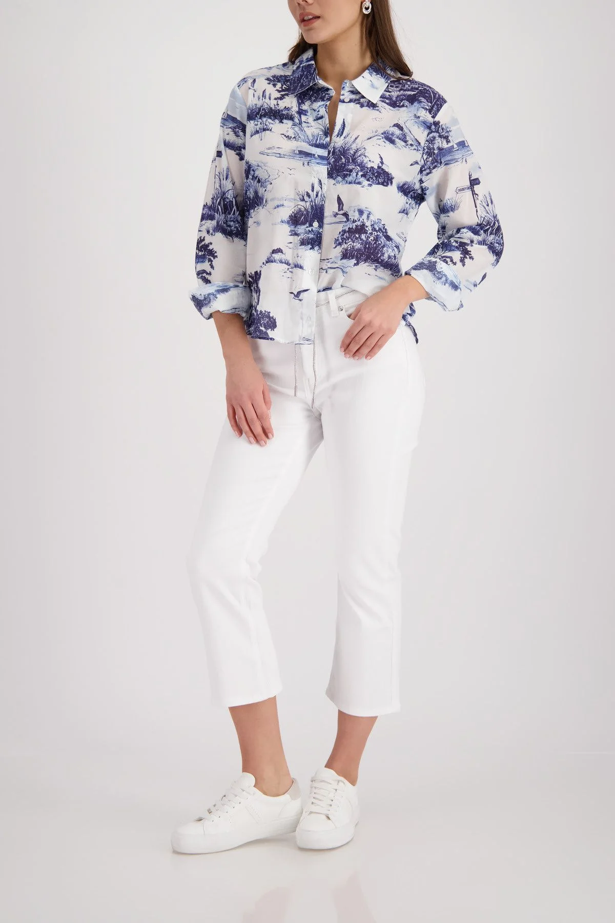 Bluse mit Print aus Baumwolle - Image 6