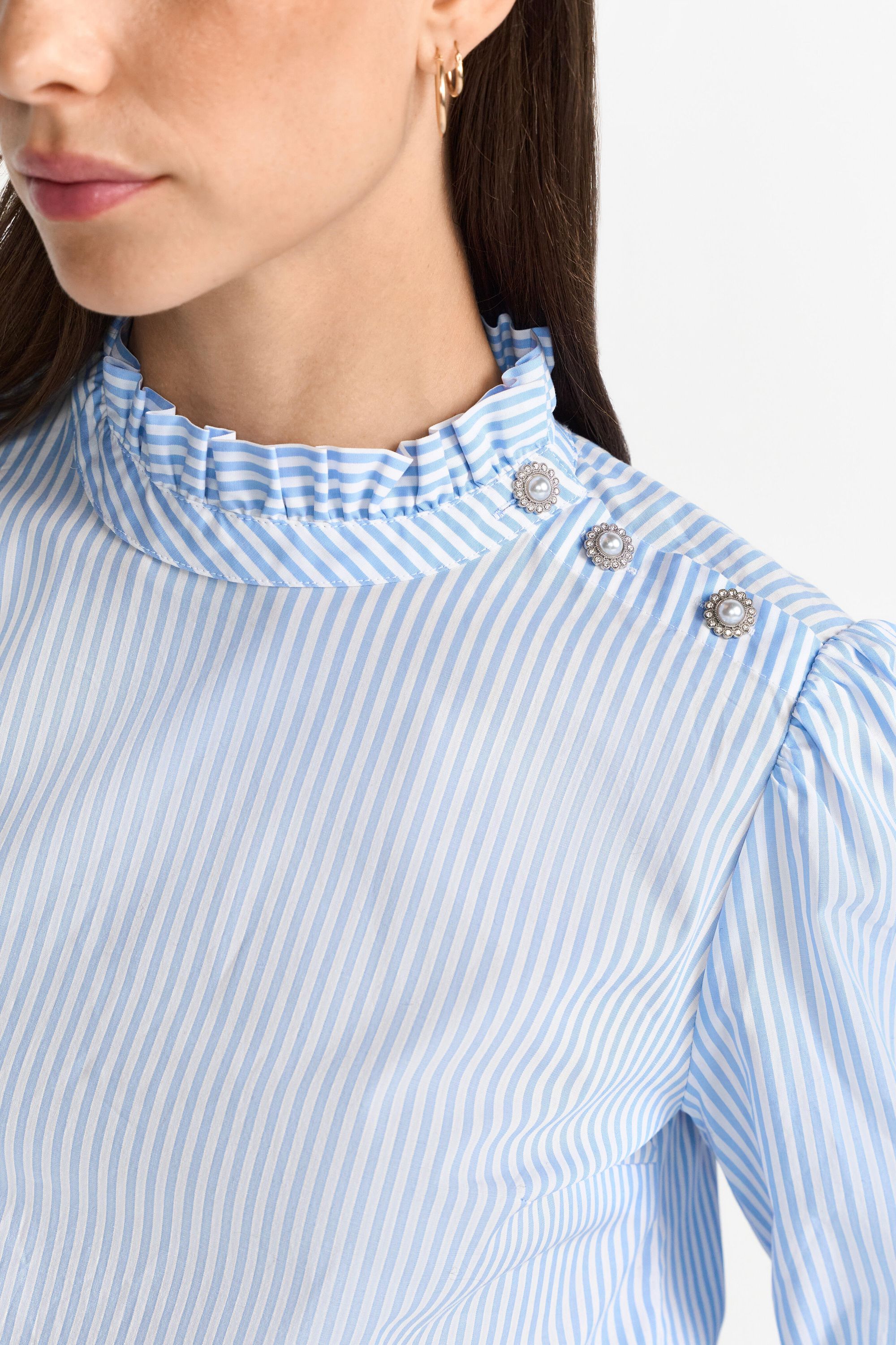 Bluse mit Rüschenkragen - Image 3