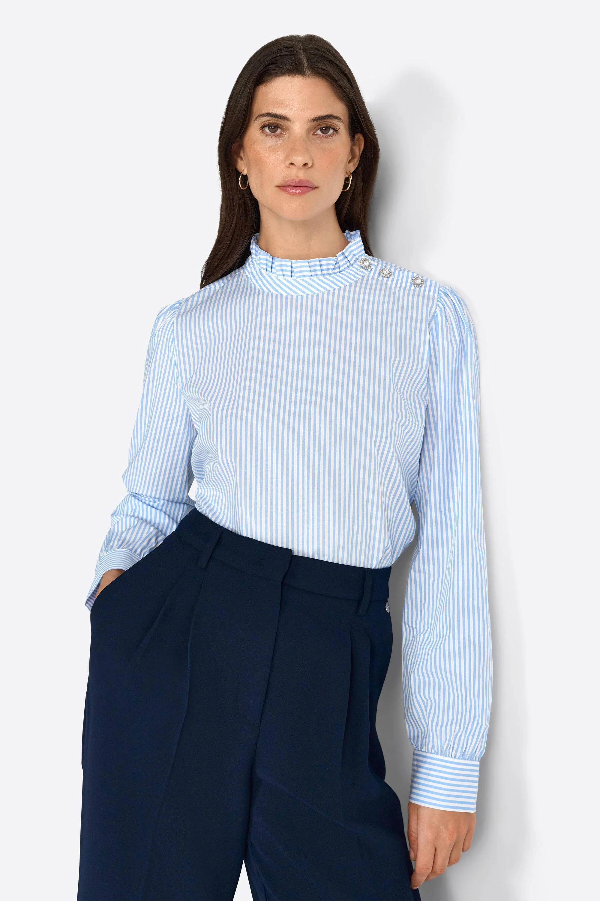 Bluse mit Rüschenkragen - Image 4