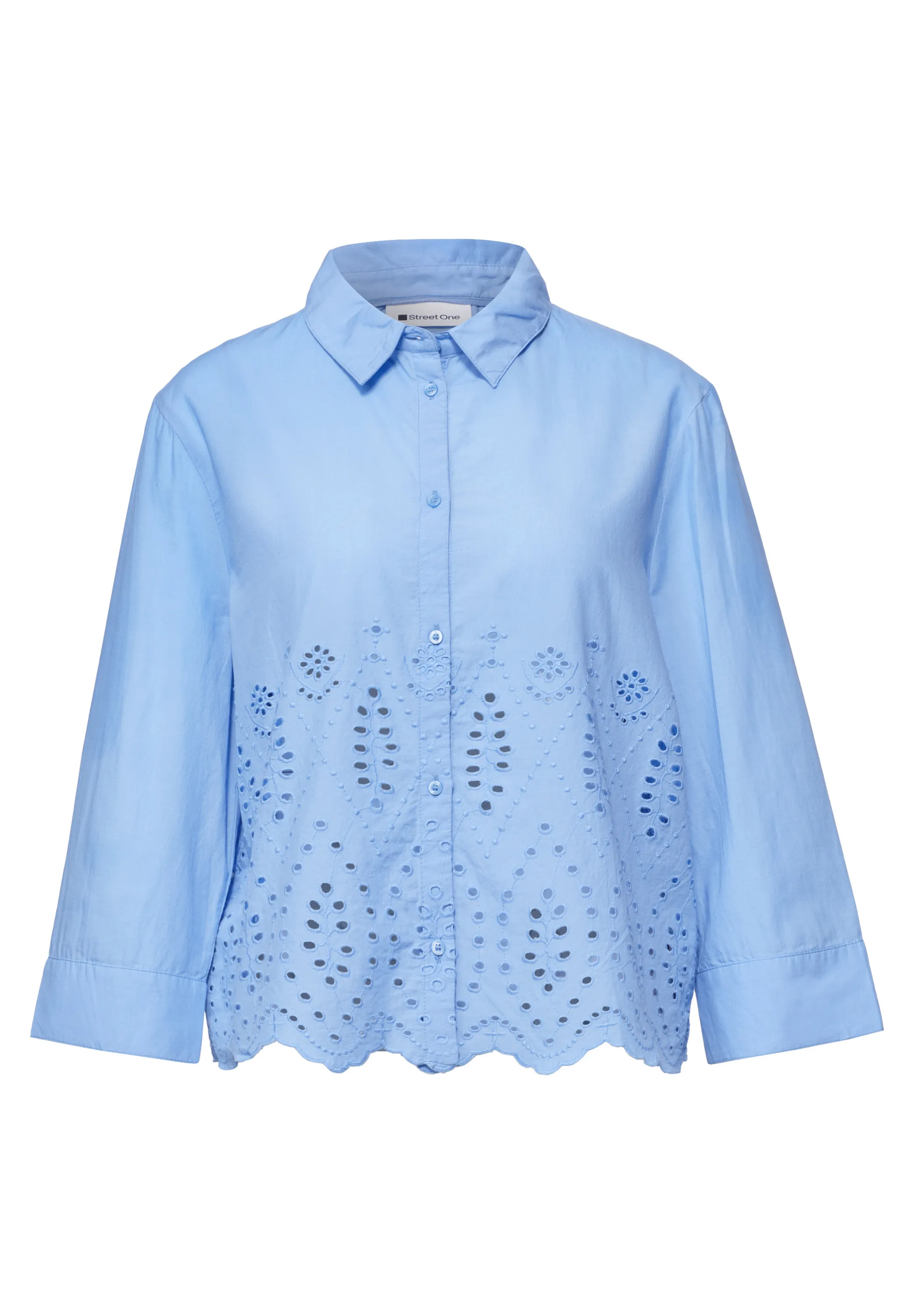 Bluse mit Shiffleydetails
