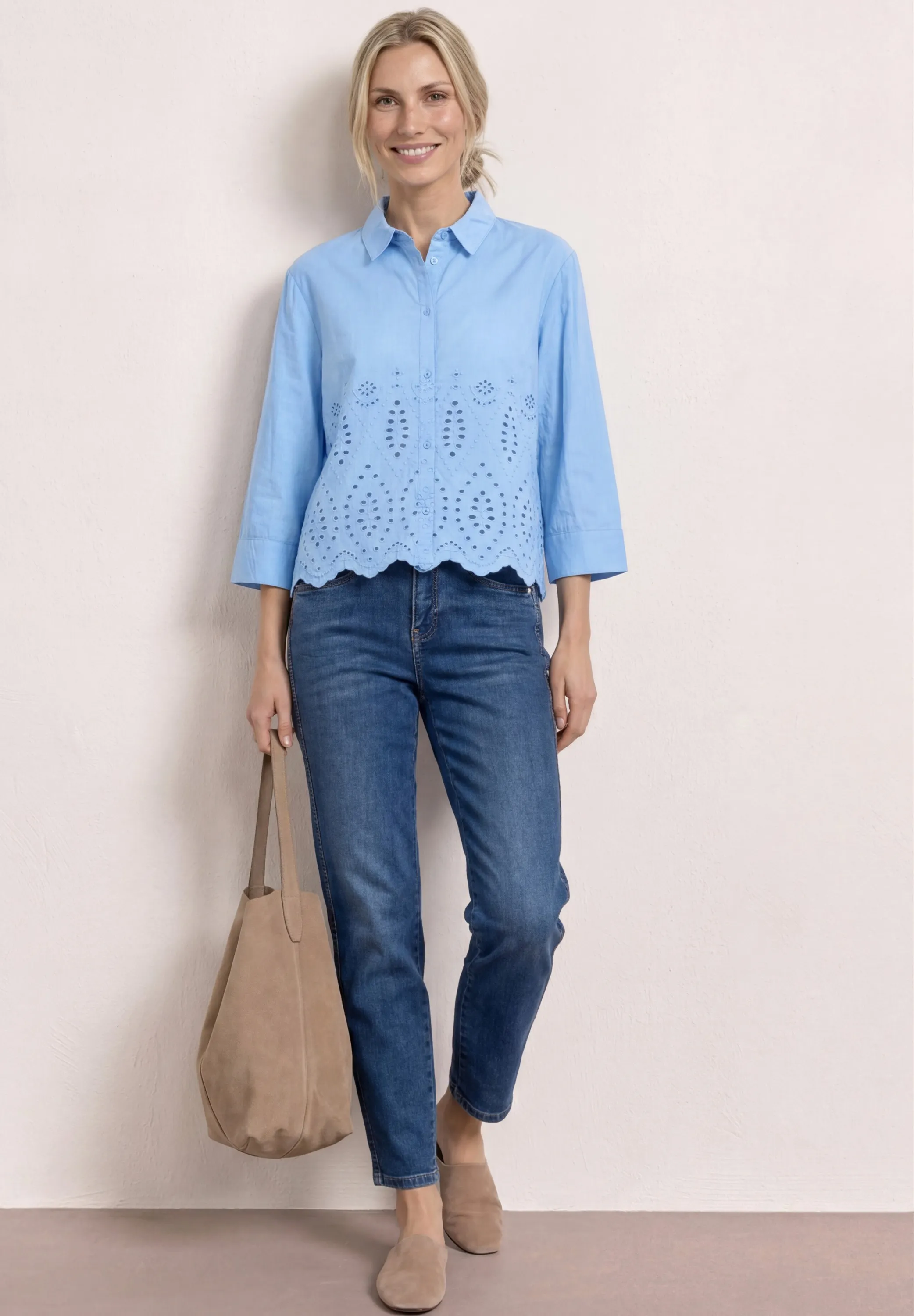 Bluse mit Shiffleydetails - Image 4