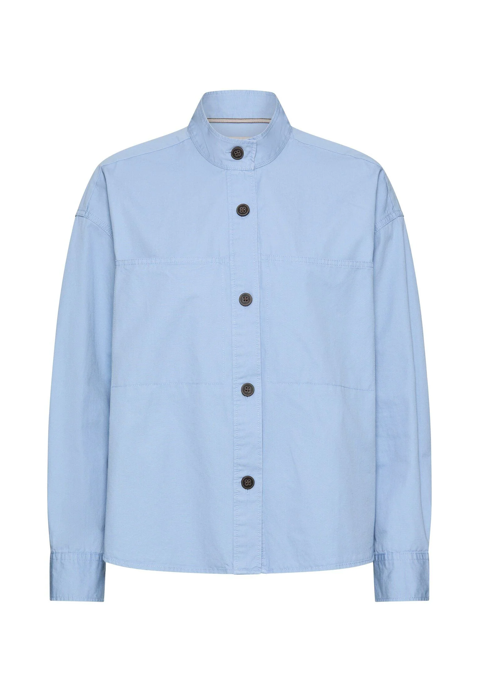 Bluse Relaxed Fit mit Stehkragen