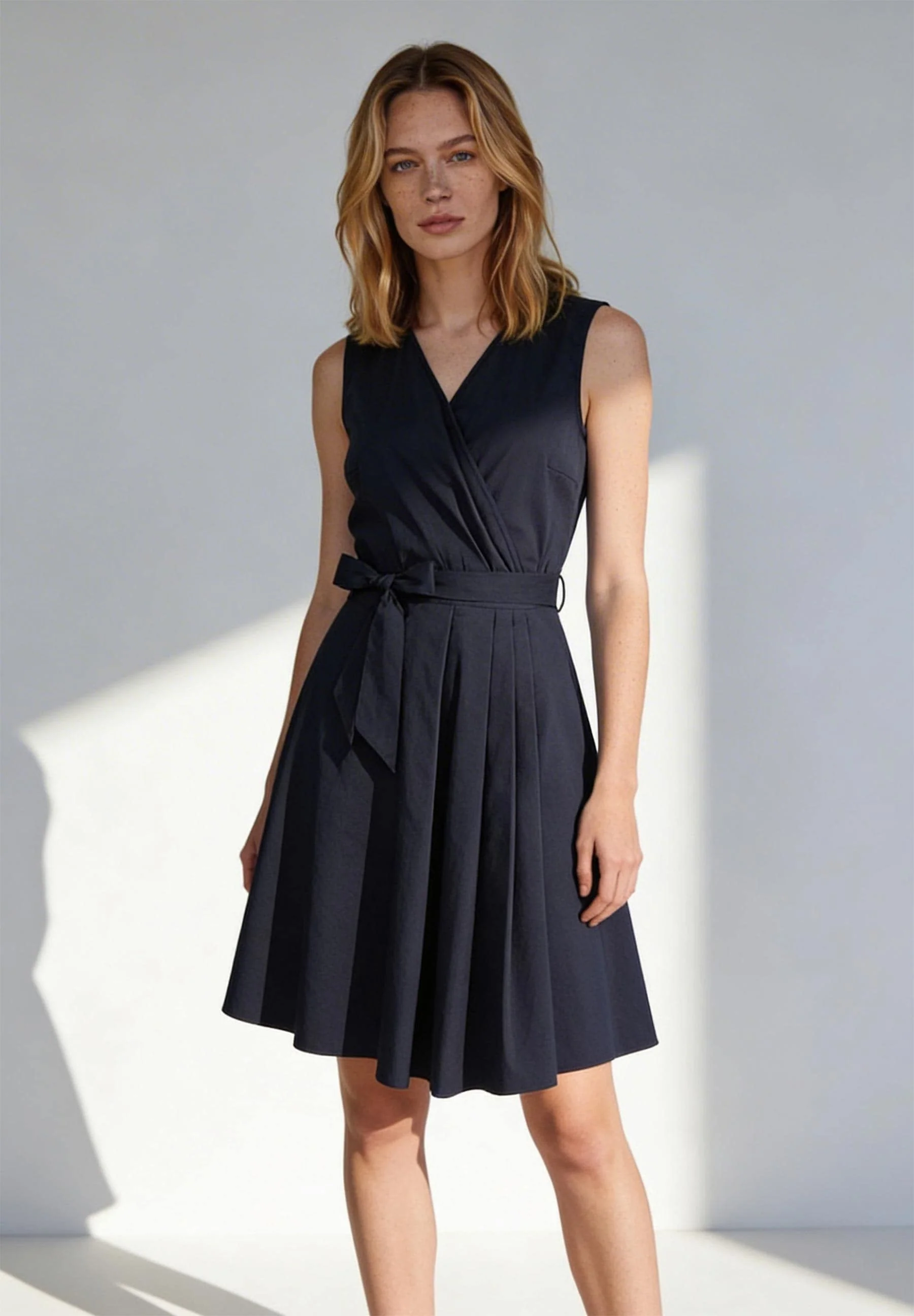 Blusenkleid Midi mit Wickeloptik - Image 3