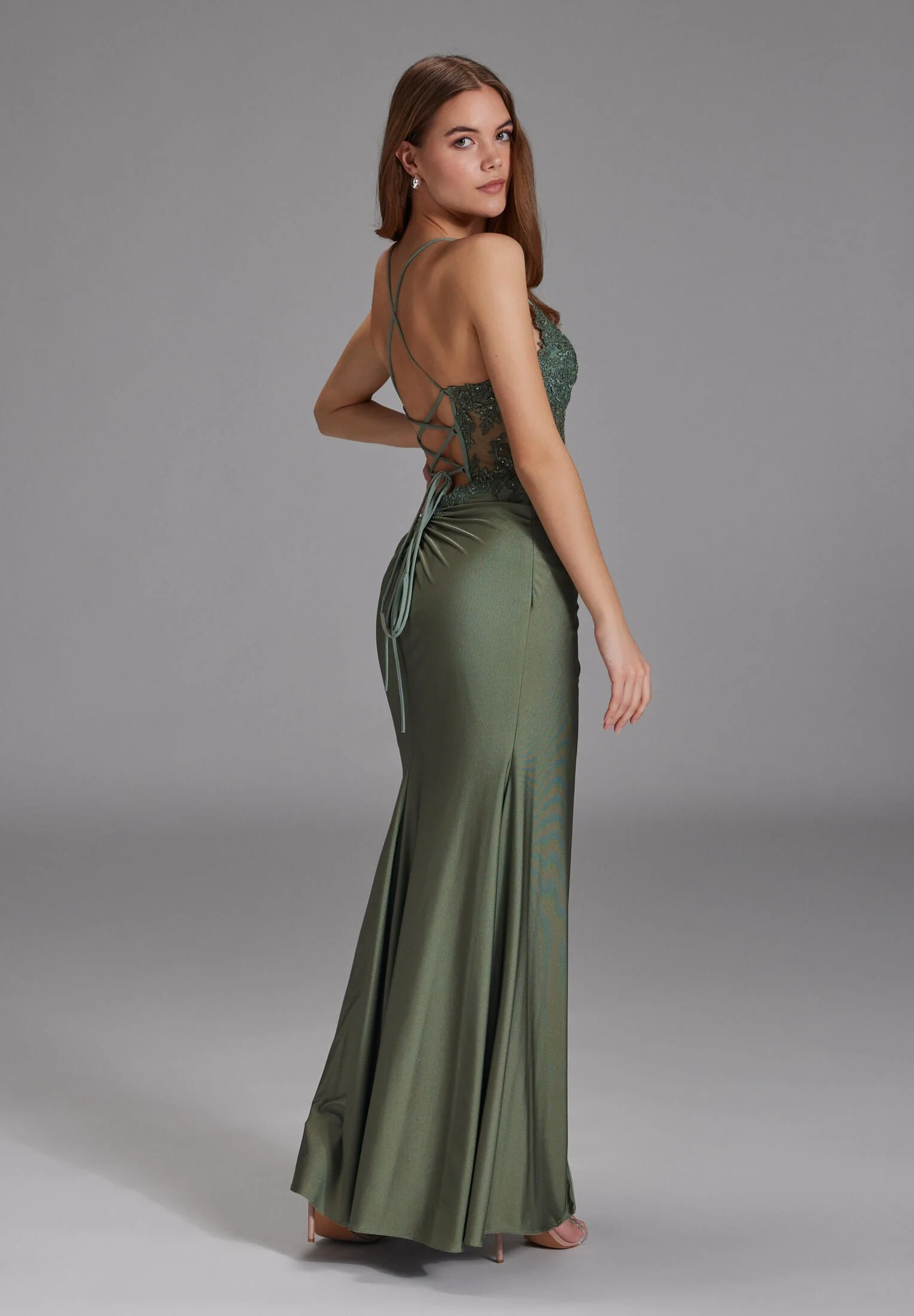 Bodycon-Kleid Maxi mit Spitzenstickerei - Image 4