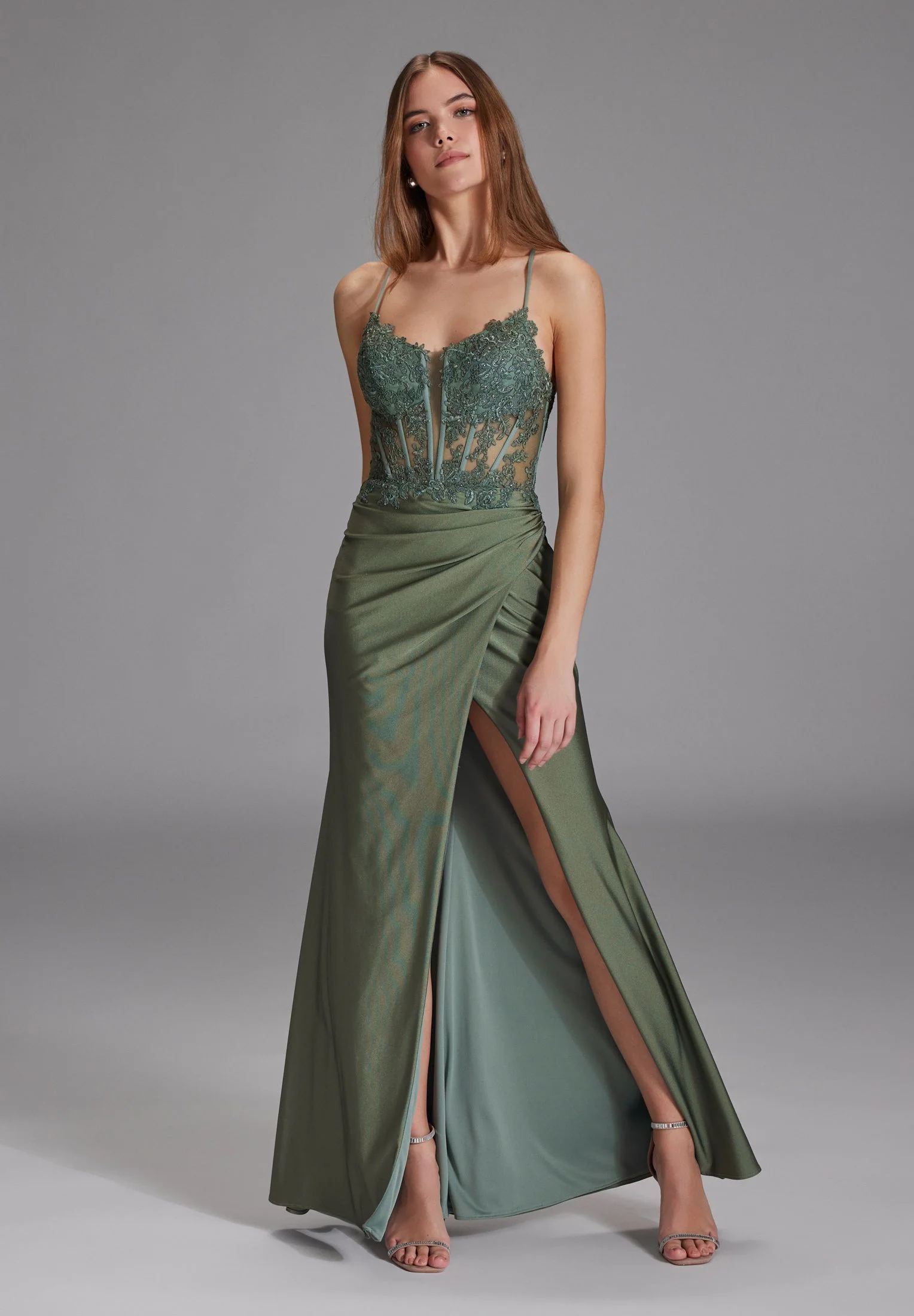 Bodycon-Kleid Maxi mit Spitzenstickerei - Image 6