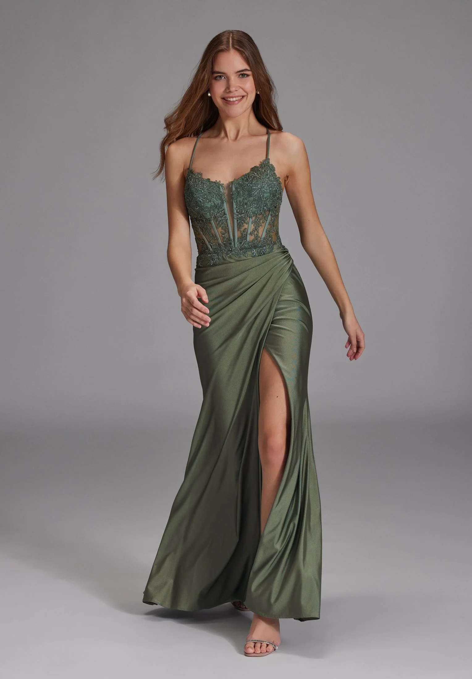 Bodycon-Kleid Maxi mit Spitzenstickerei - Image 9