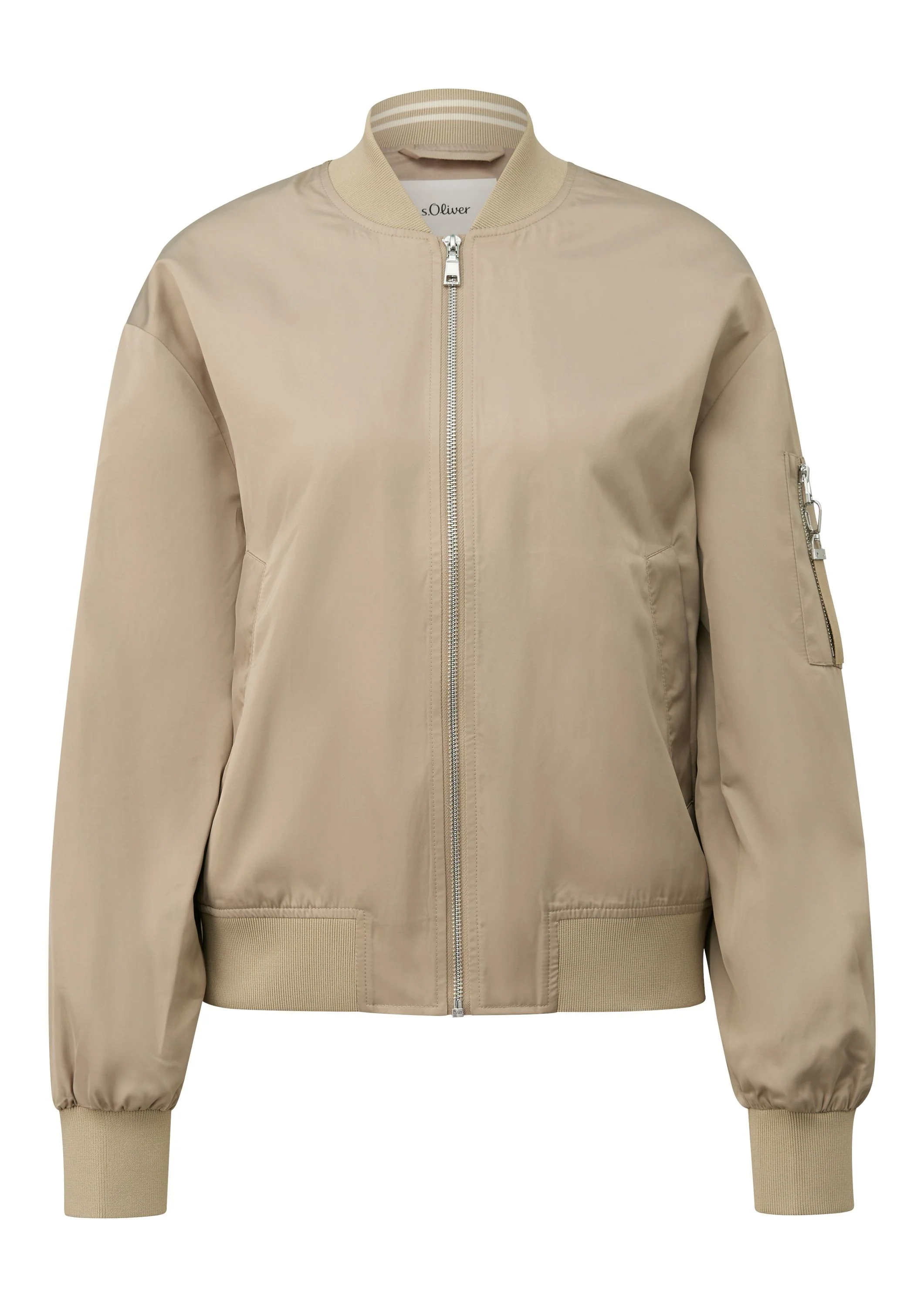 Bomberjacke mit Bündchenkragen