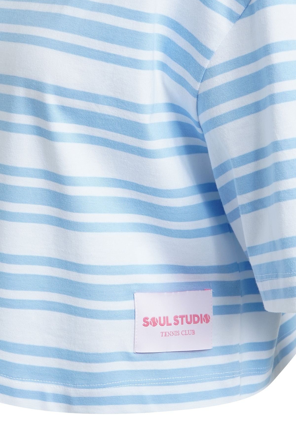 Boxy cropped T-shirt Striped - Image 2