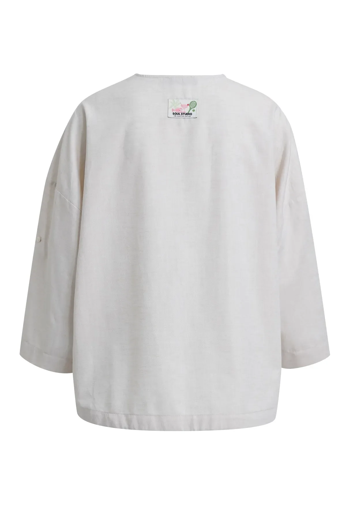 Boxy-Jacke Kragenlos - Image 3