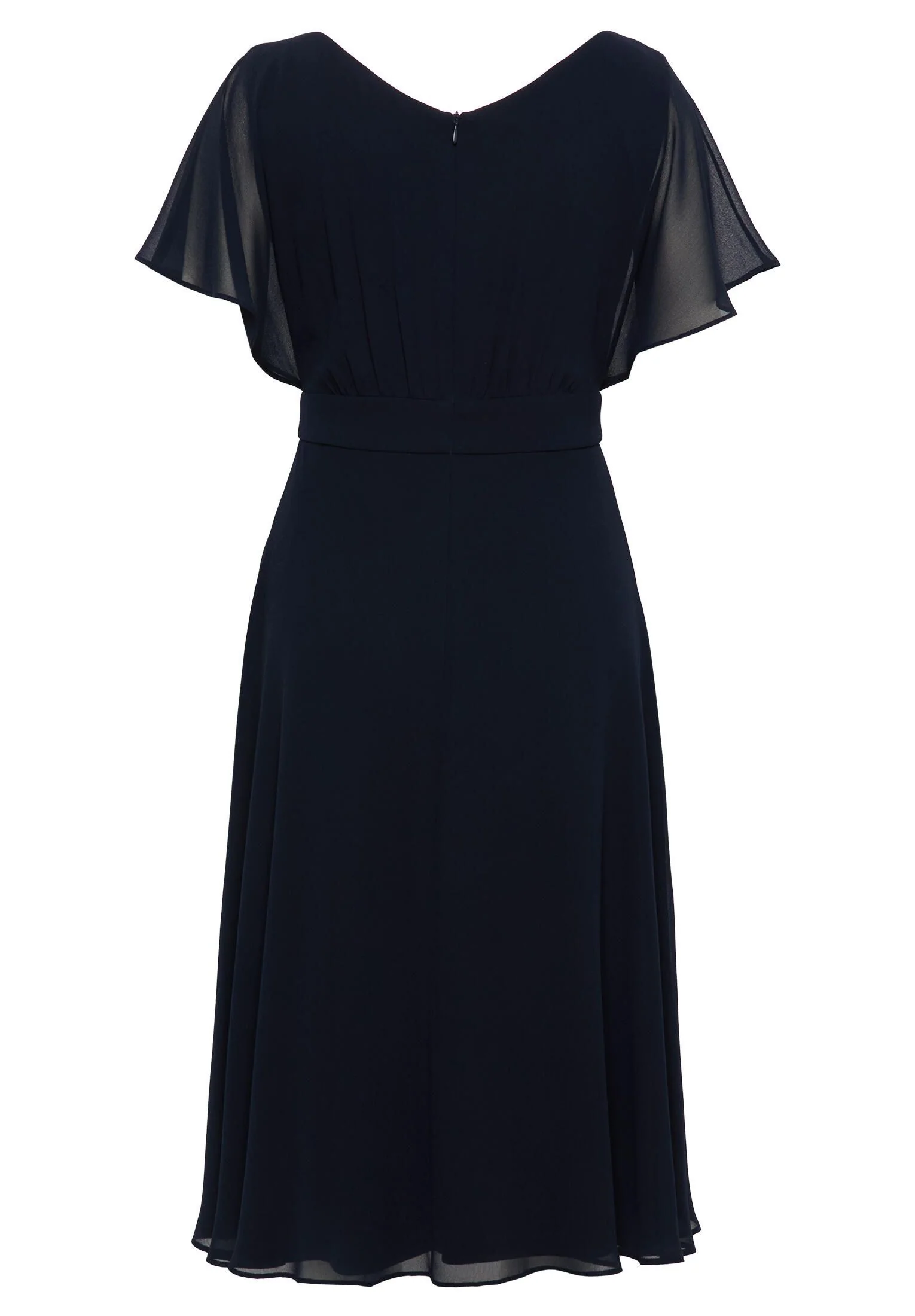 Chiffon-Cocktailkleid mit Volantärmeln - Image 2