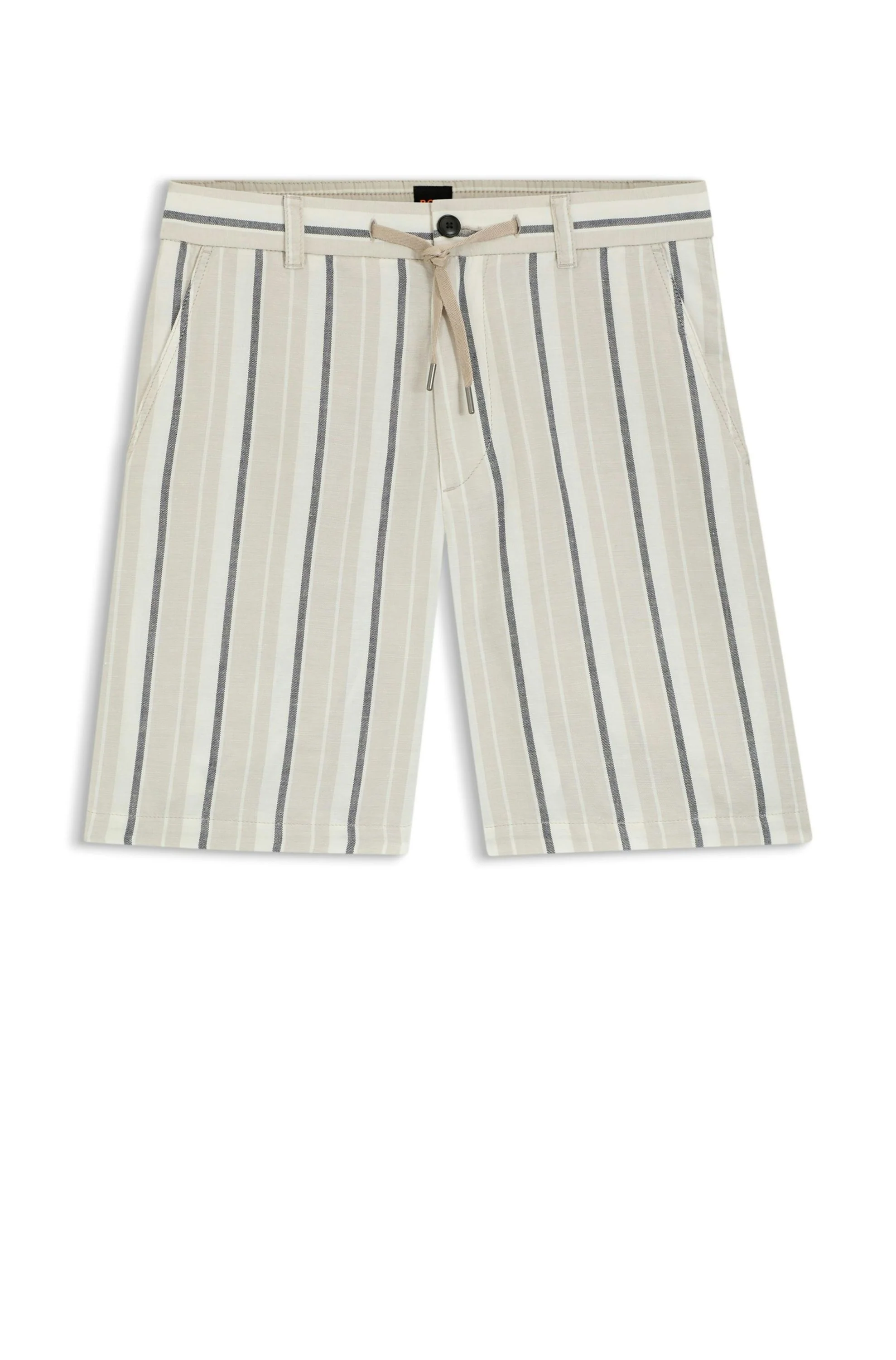 Chino-Shorts aus Leinenmix