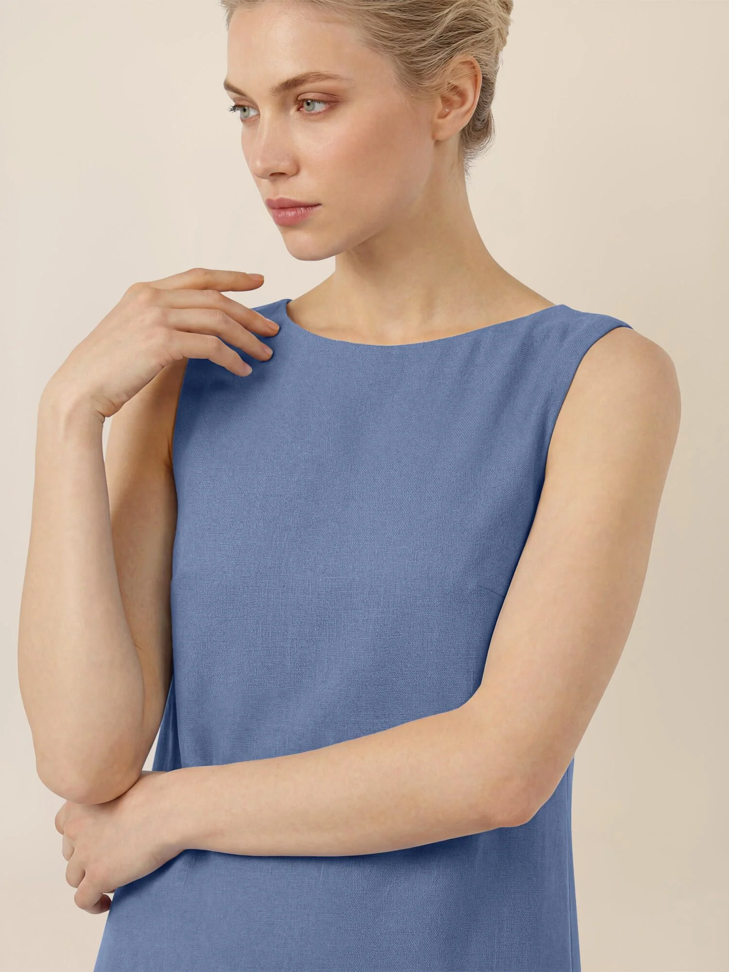 Cocktailkleid Midi mit Federn - Image 6