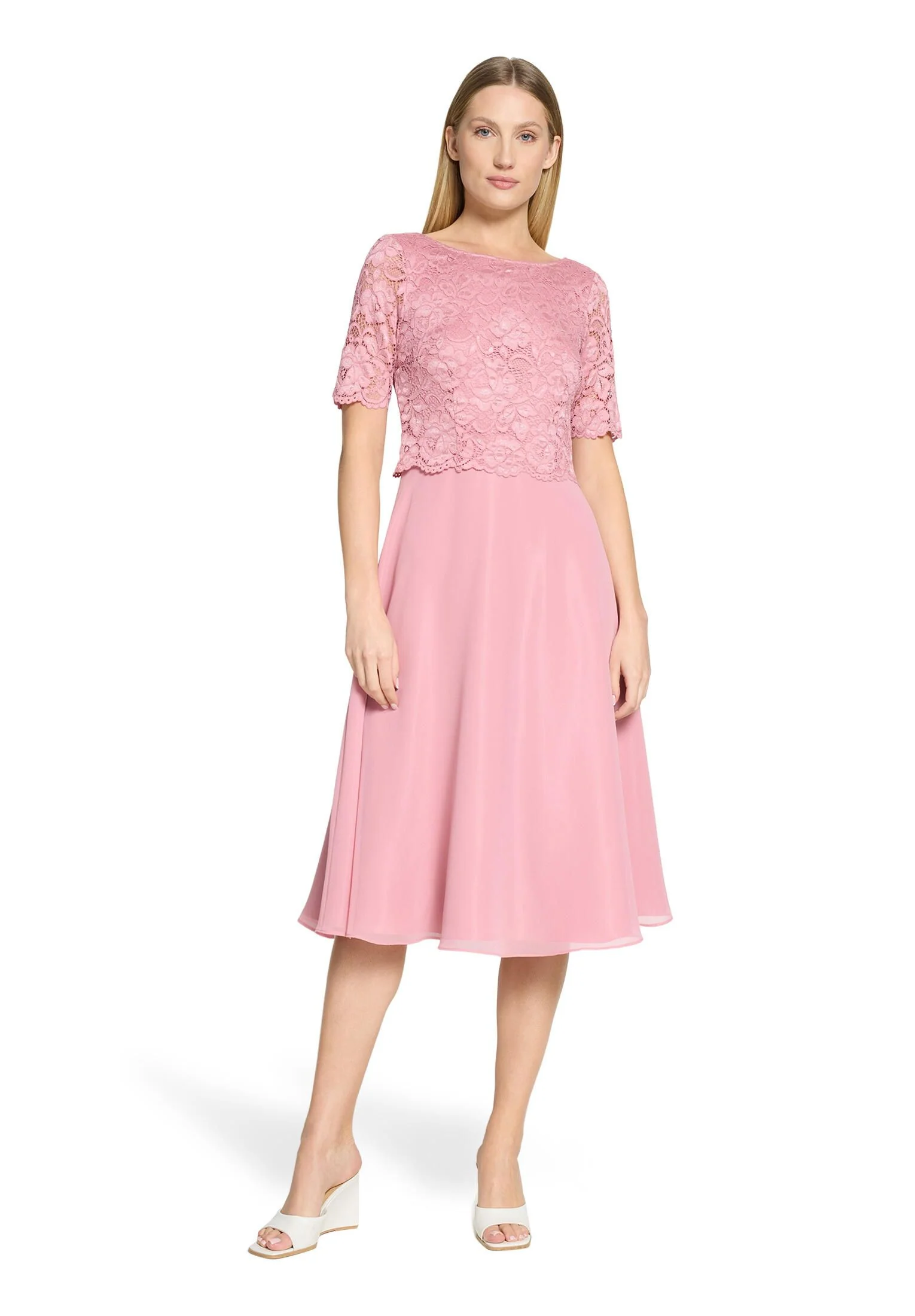 Cocktailkleid mit Spitzenstickerei - Image 3