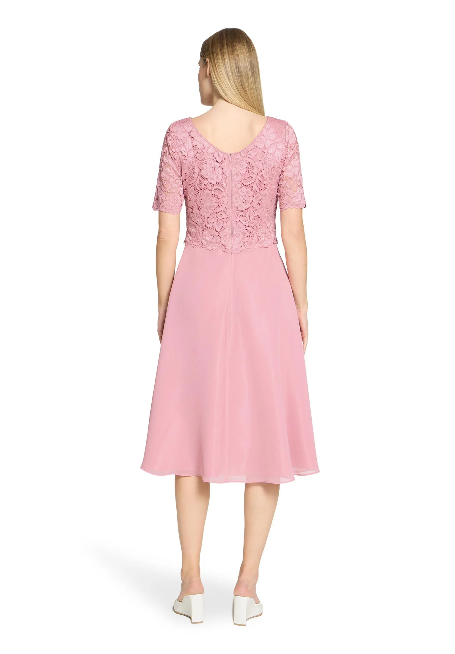 Cocktailkleid mit Spitzenstickerei - Image 4