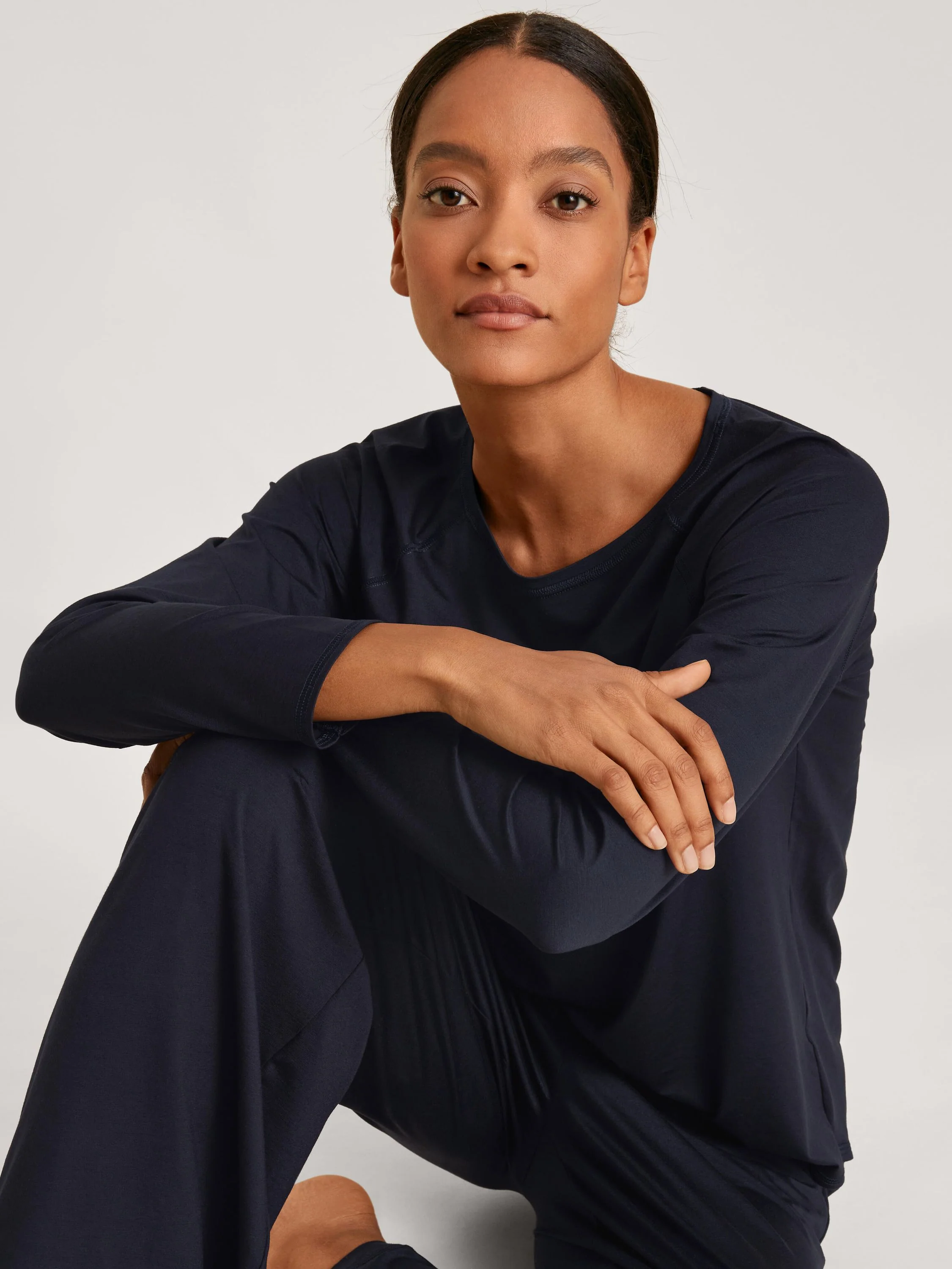 DAMEN Shirt langarm, dark lapis blue - Image 7
