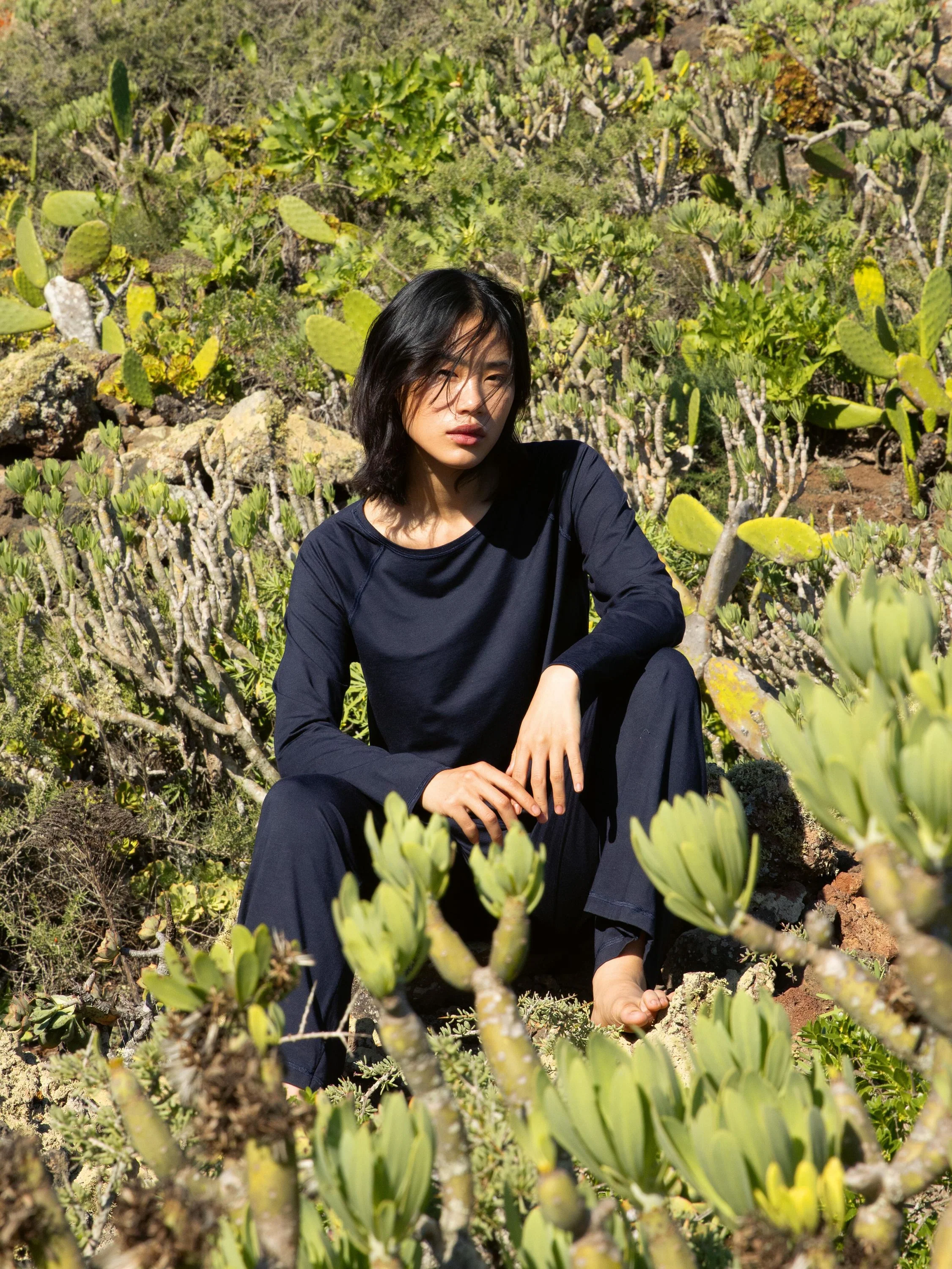 DAMEN Shirt langarm, dark lapis blue - Image 9