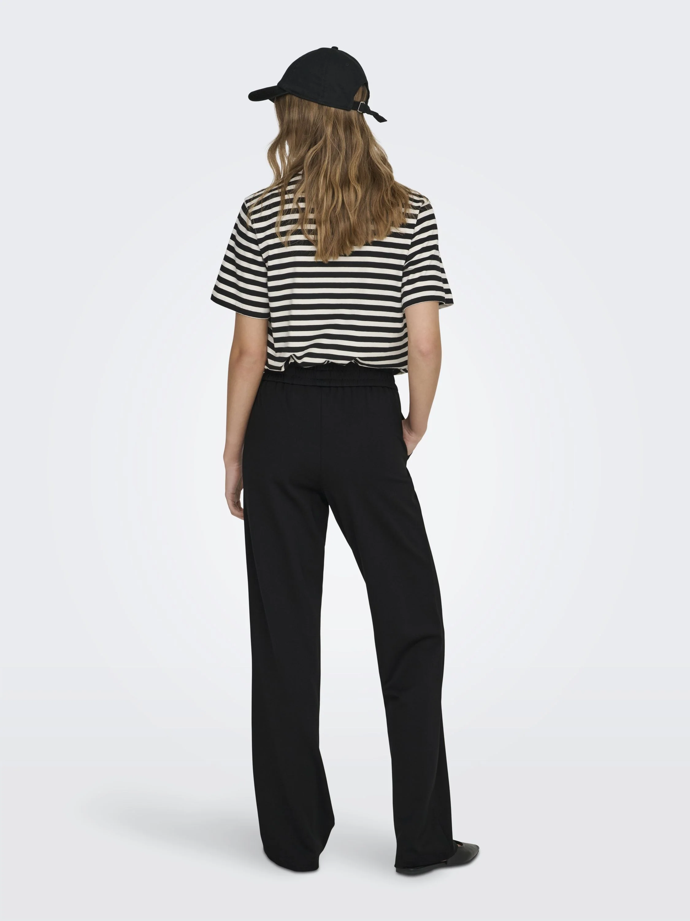 Feine Stoffhose Wide Leg