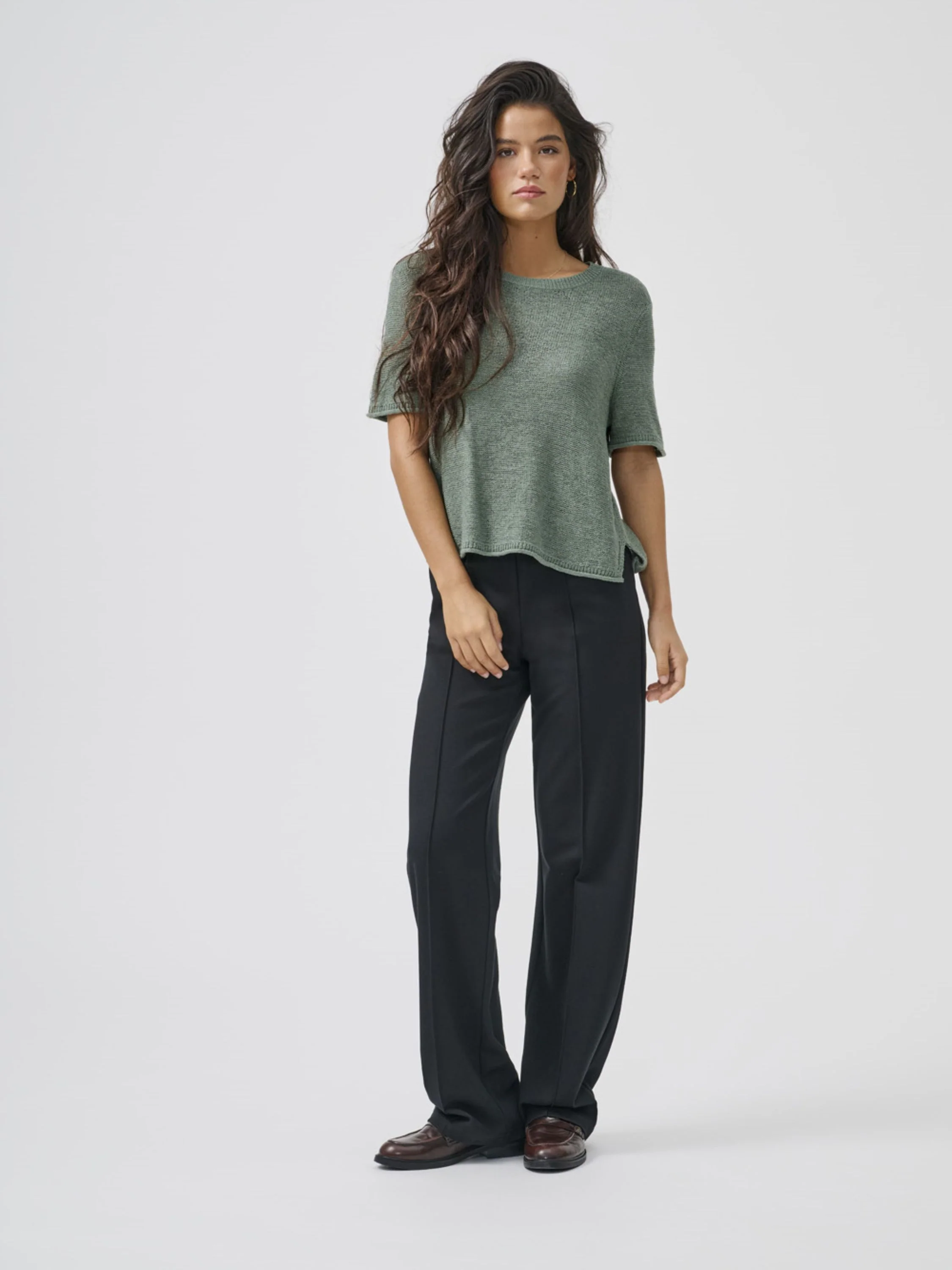Feine Stoffhose Wide Leg - Image 3