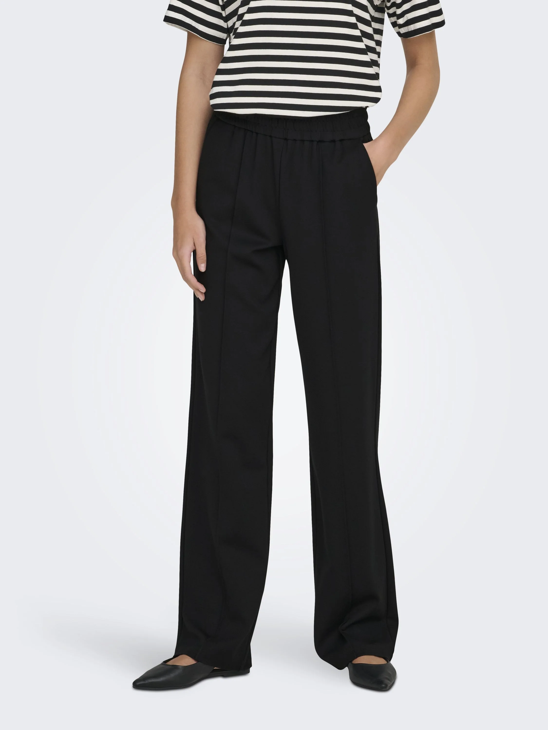 Feine Stoffhose Wide Leg - Image 4