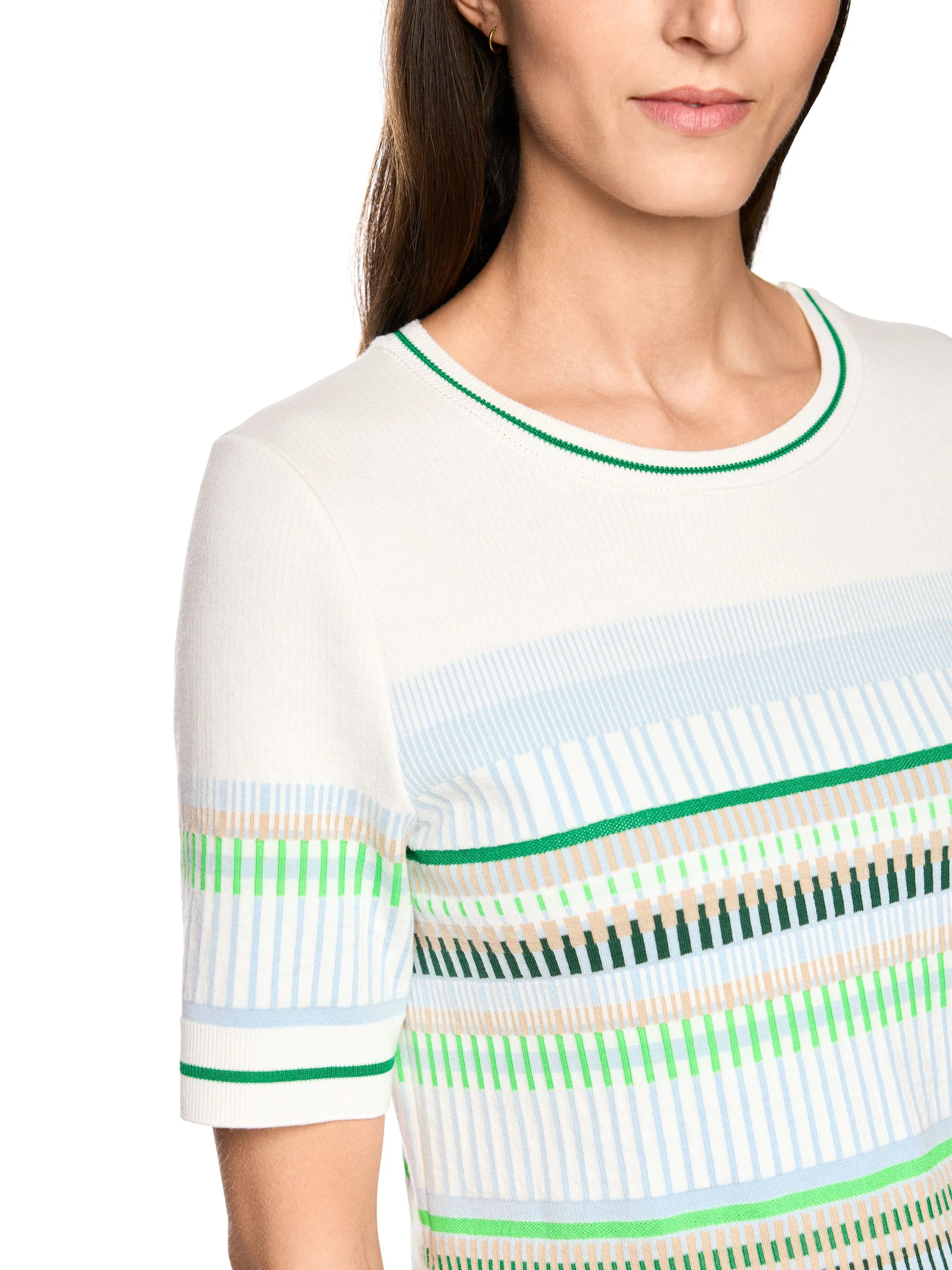 Feinstrick-Pullover mit Jacquardmuster - Image 2