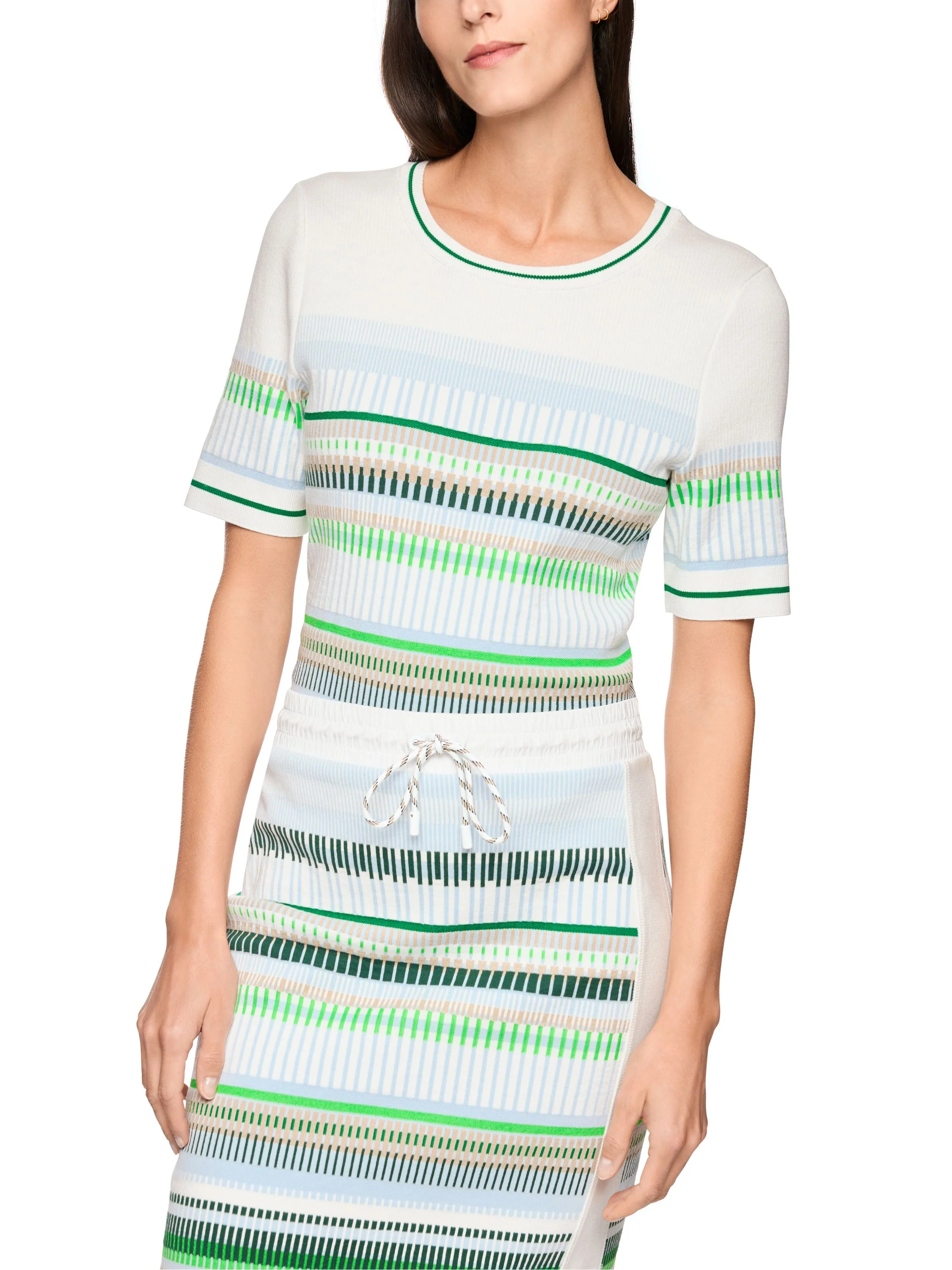 Feinstrick-Pullover mit Jacquardmuster - Image 4