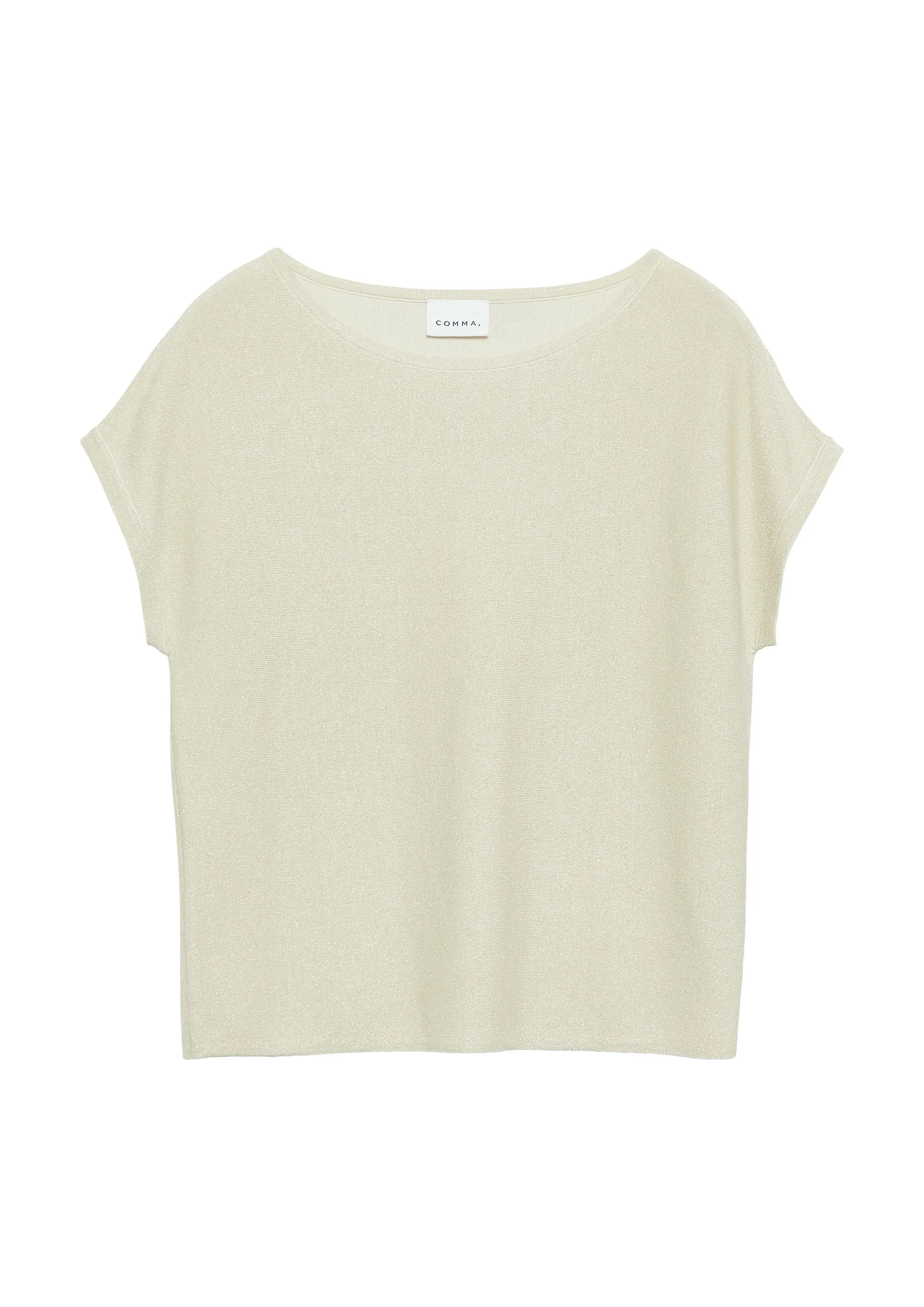 Feinstrick-Shirt aus Glitzergarn