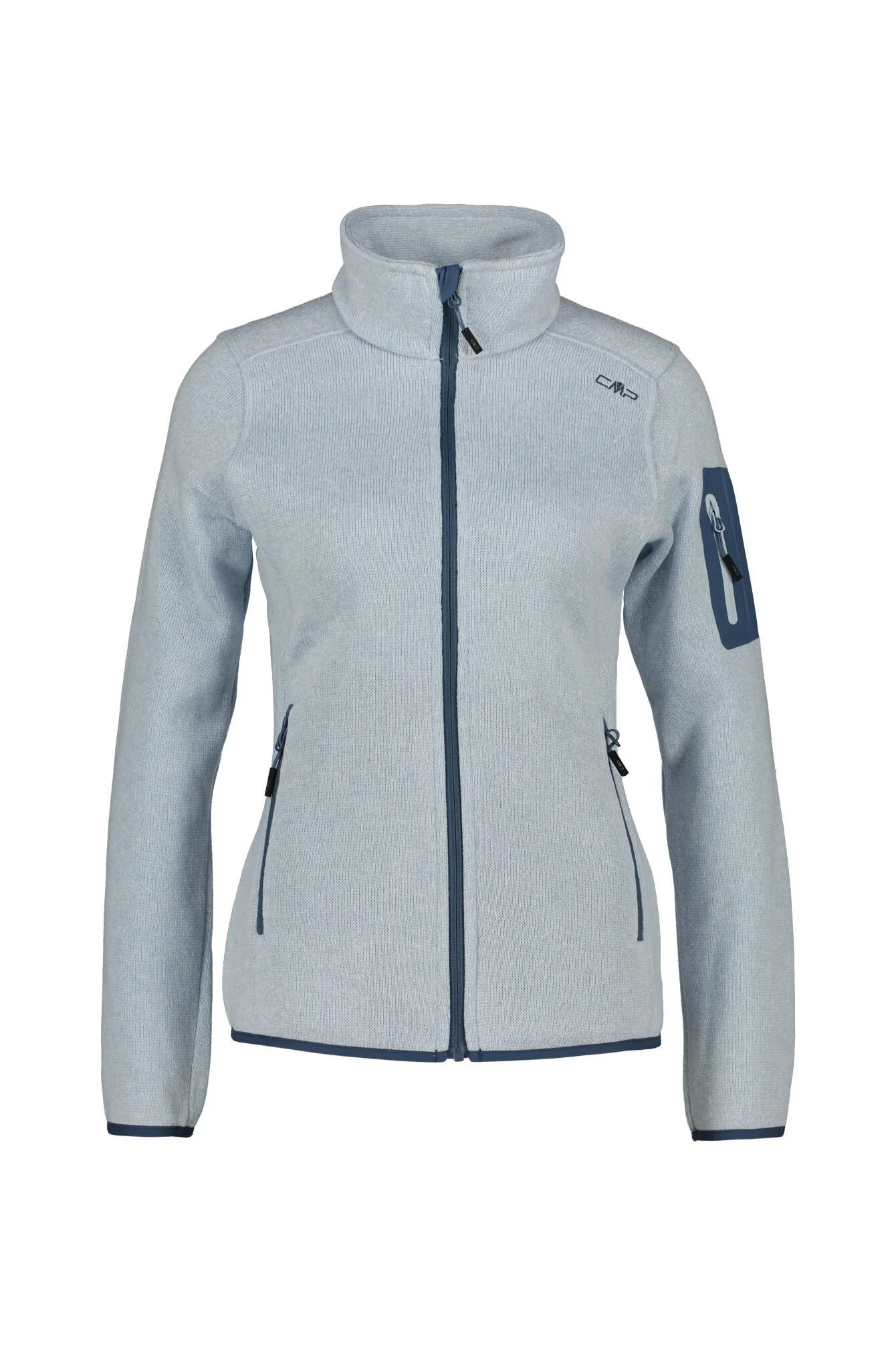 Fleecejacke mit Stehkragen
