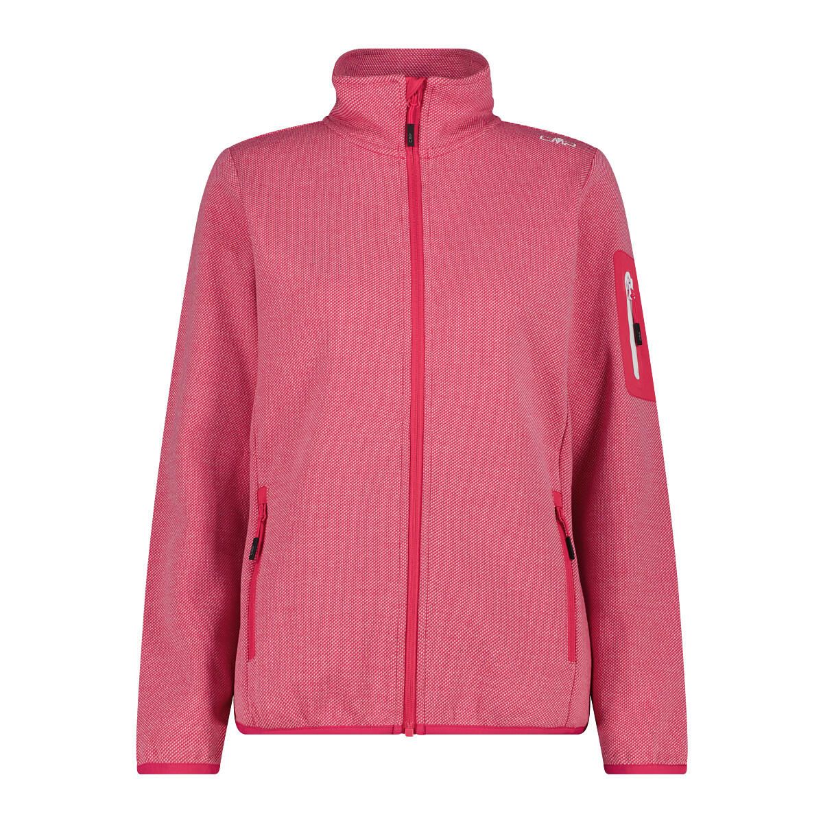 Fleecejacke mit Stehkragen