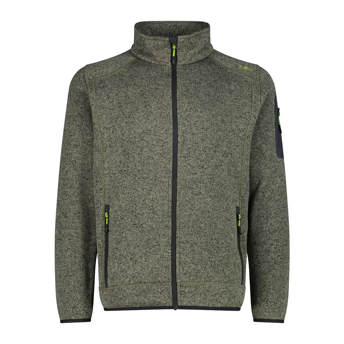 Fleecejacke mit Stehkragen