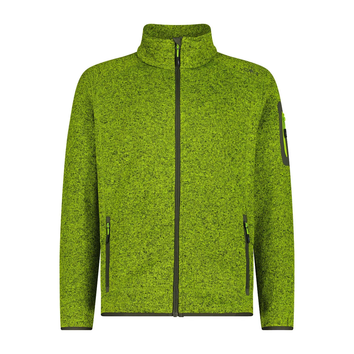 Fleecejacke mit Stehkragen