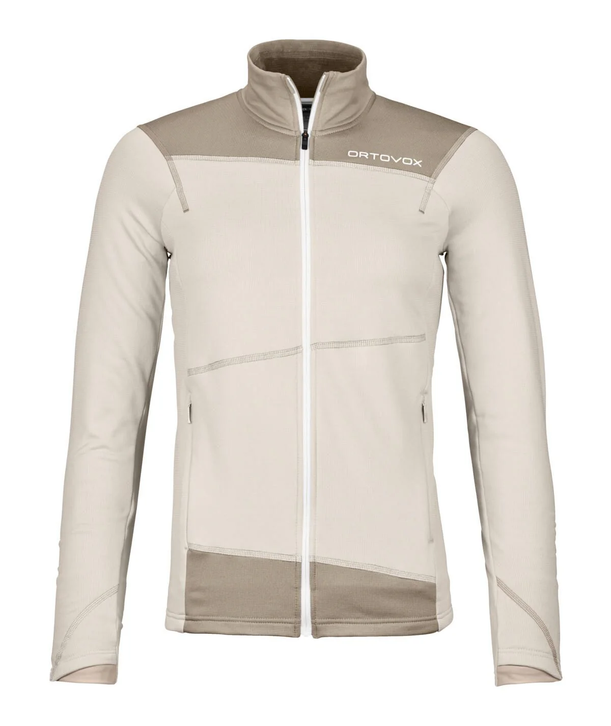 Fleecejacke mit Stehkragen