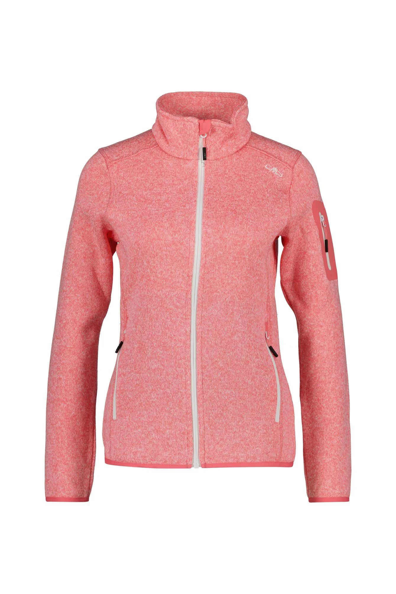 Fleecejacke mit Stehkragen