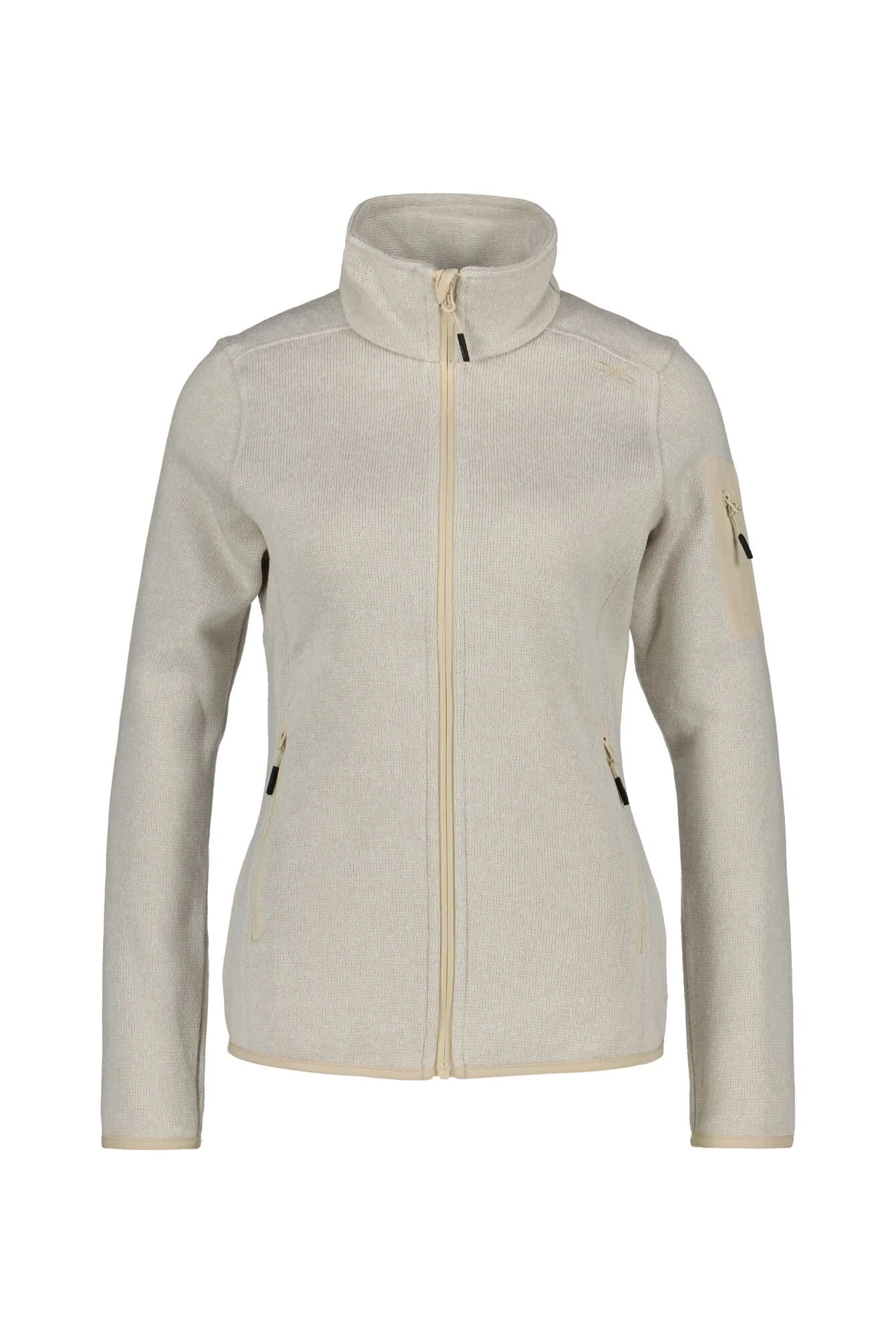 Fleecejacke mit Stehkragen