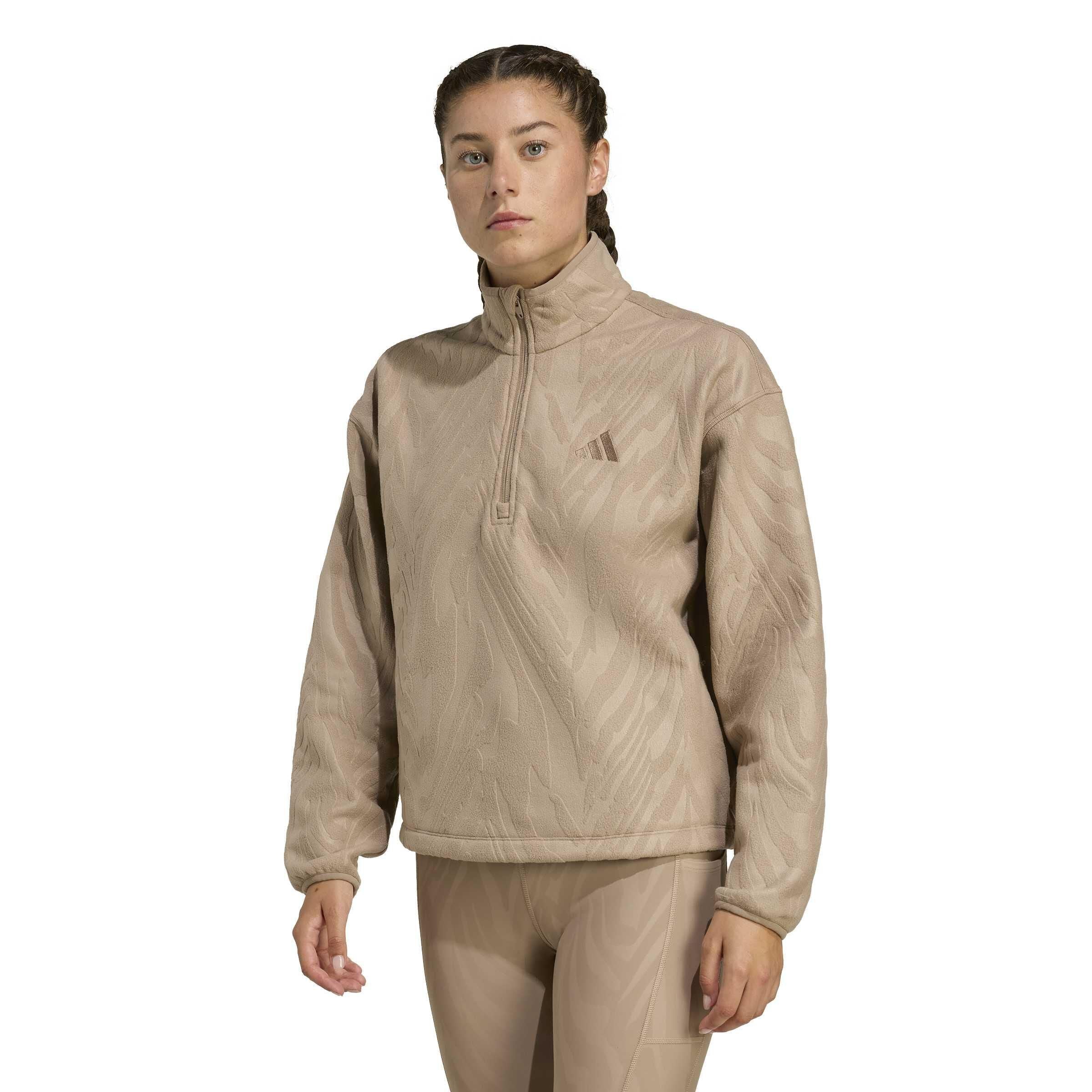 Fleecepullover mit wellenförmigem Print. - Image 3