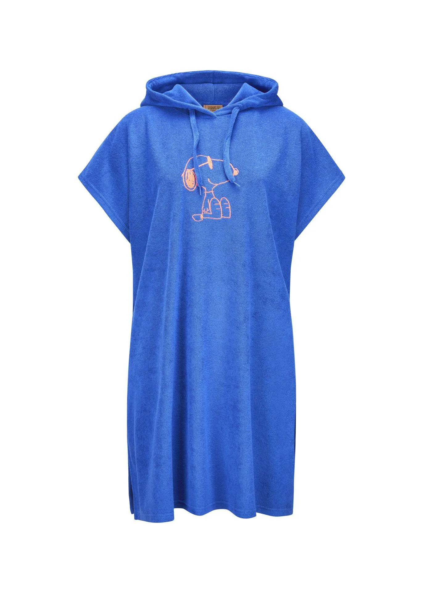 Frottee-Strandponcho mit Snoopy-Stickerei