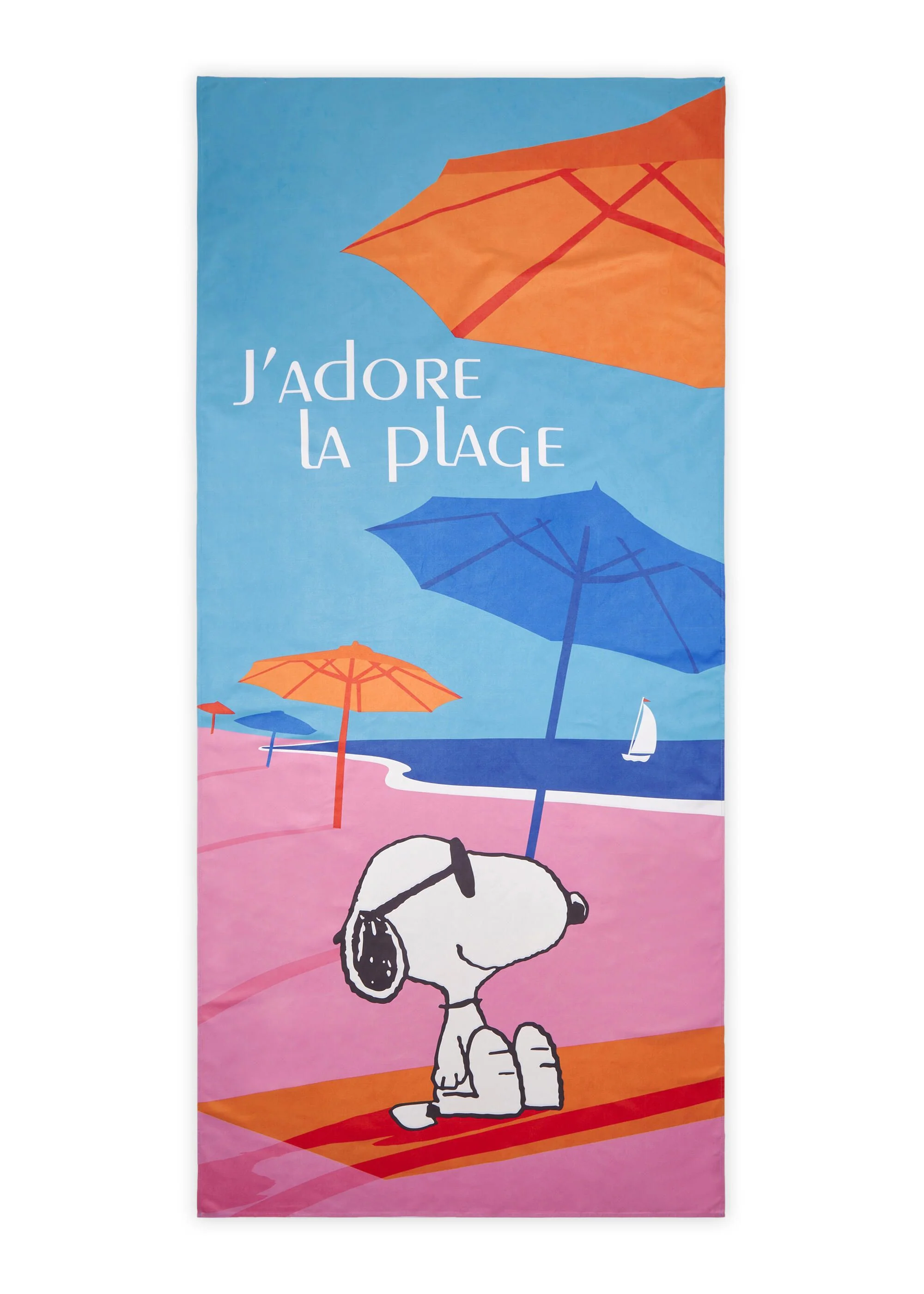 Handtuch mit Snoopy-Strand-Motiv