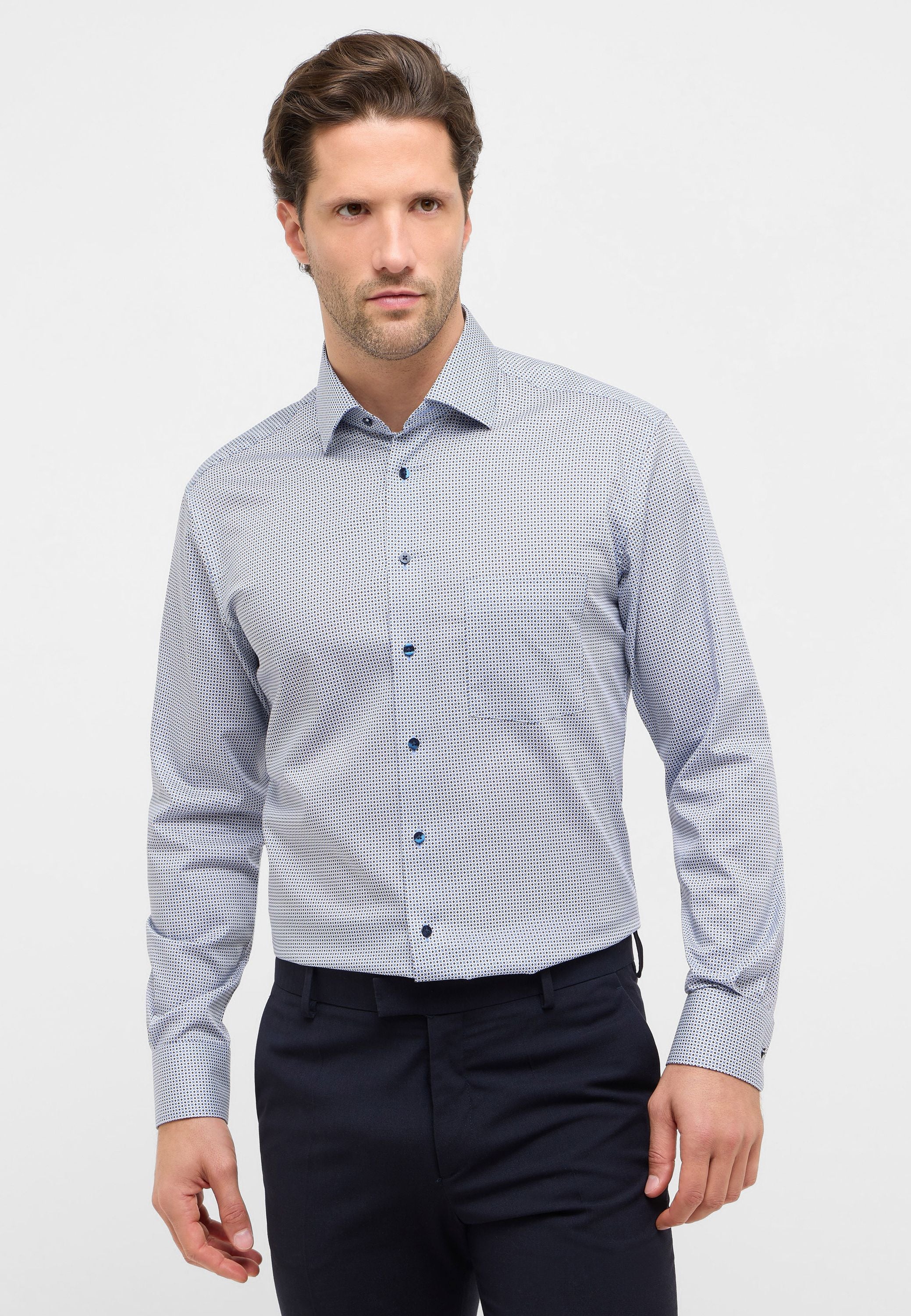 Hemd 1289 X19K, mittelblau - Image 3
