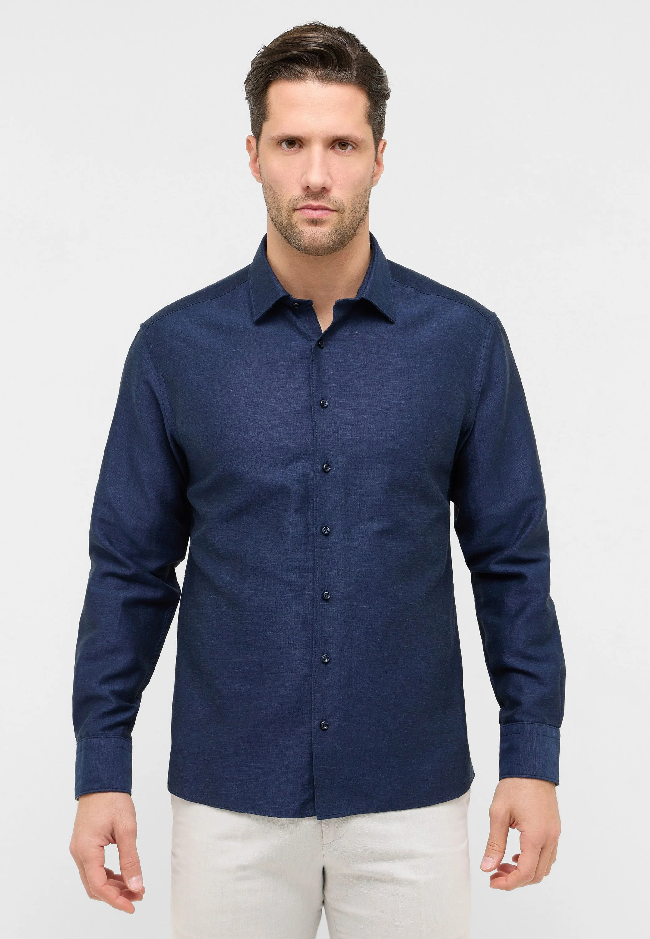 Hemd Modern Fit aus Leinenmix - Image 3