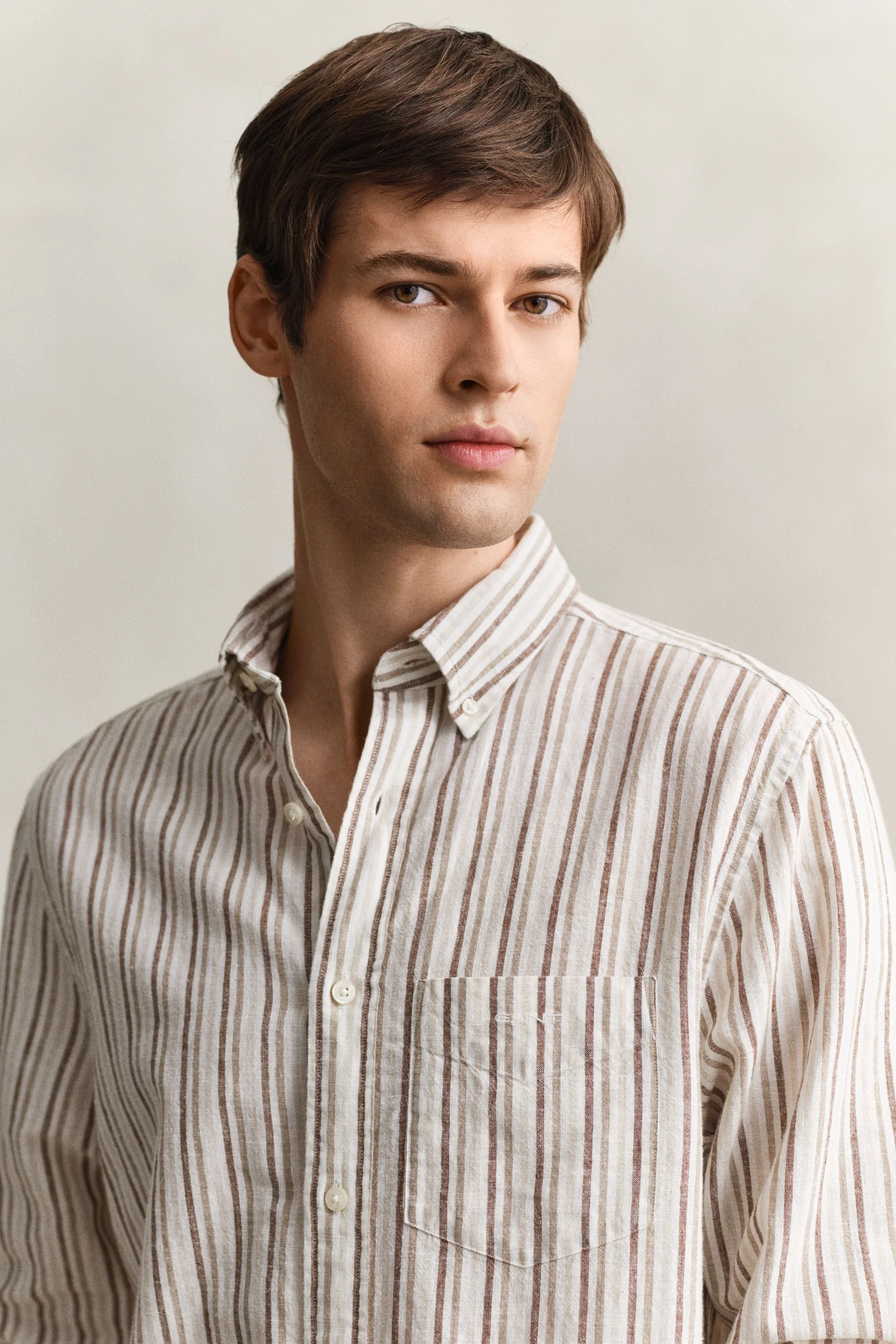 Hemd Regular Fit aus Leinenmix - Image 5