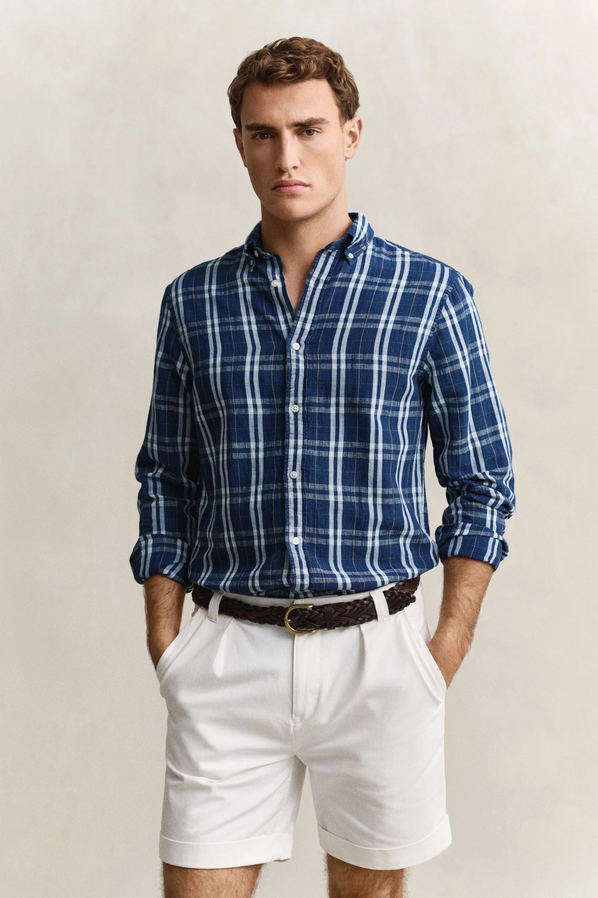 Hemd Regular Fit aus Leinenmix - Image 3