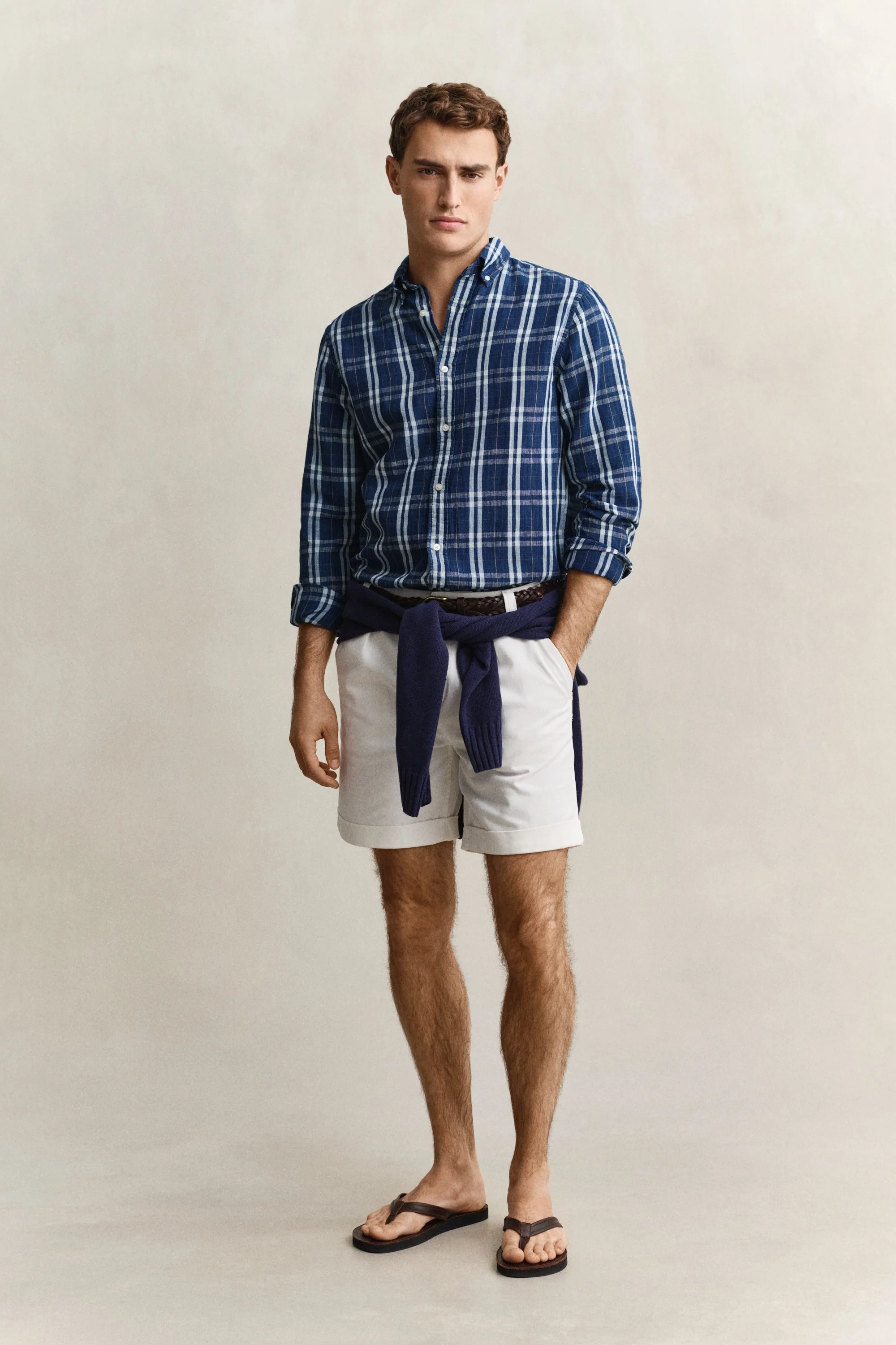 Hemd Regular Fit aus Leinenmix - Image 4