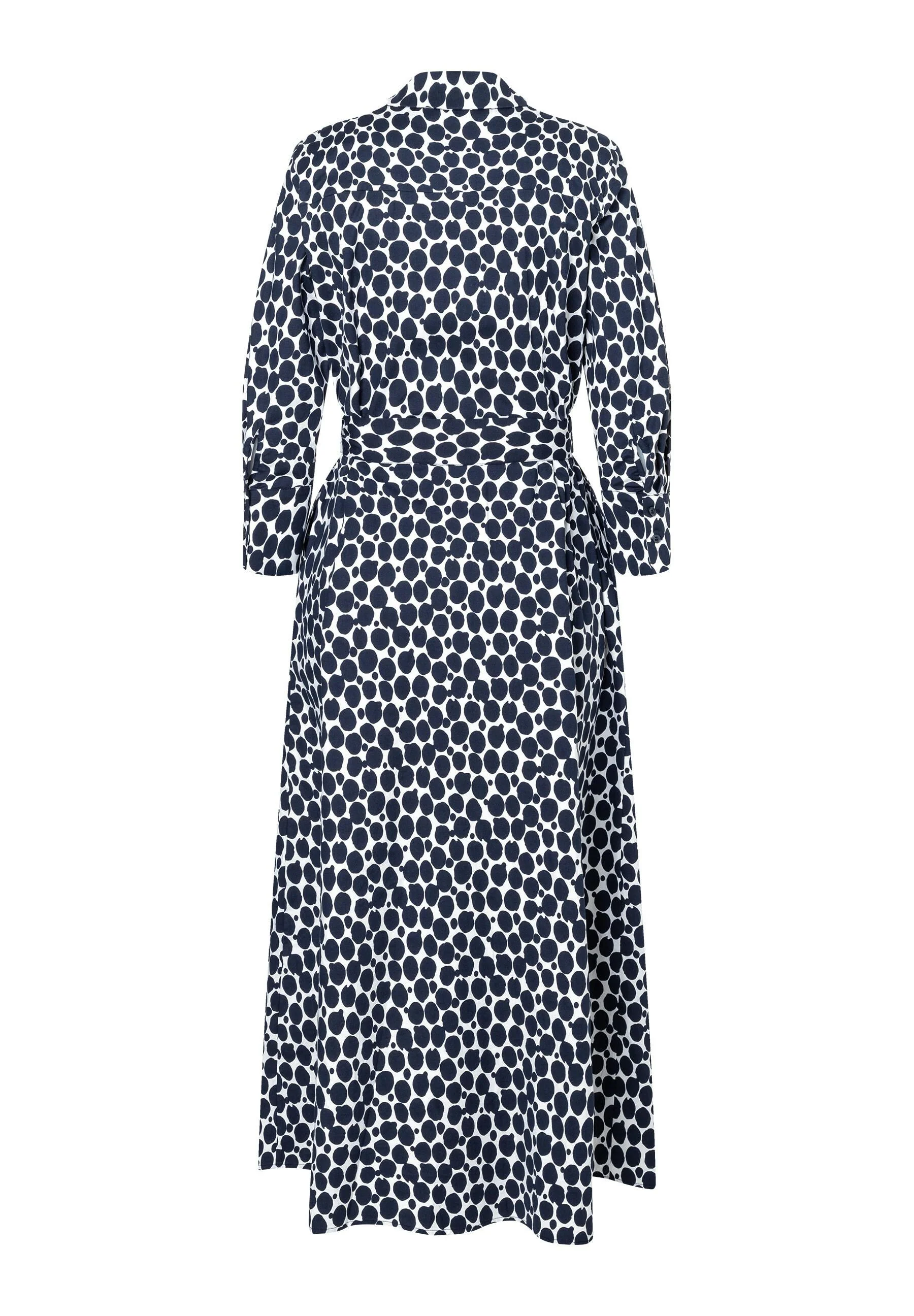 Hemdblusenkleid Maxi aus Baumwolle - Image 2
