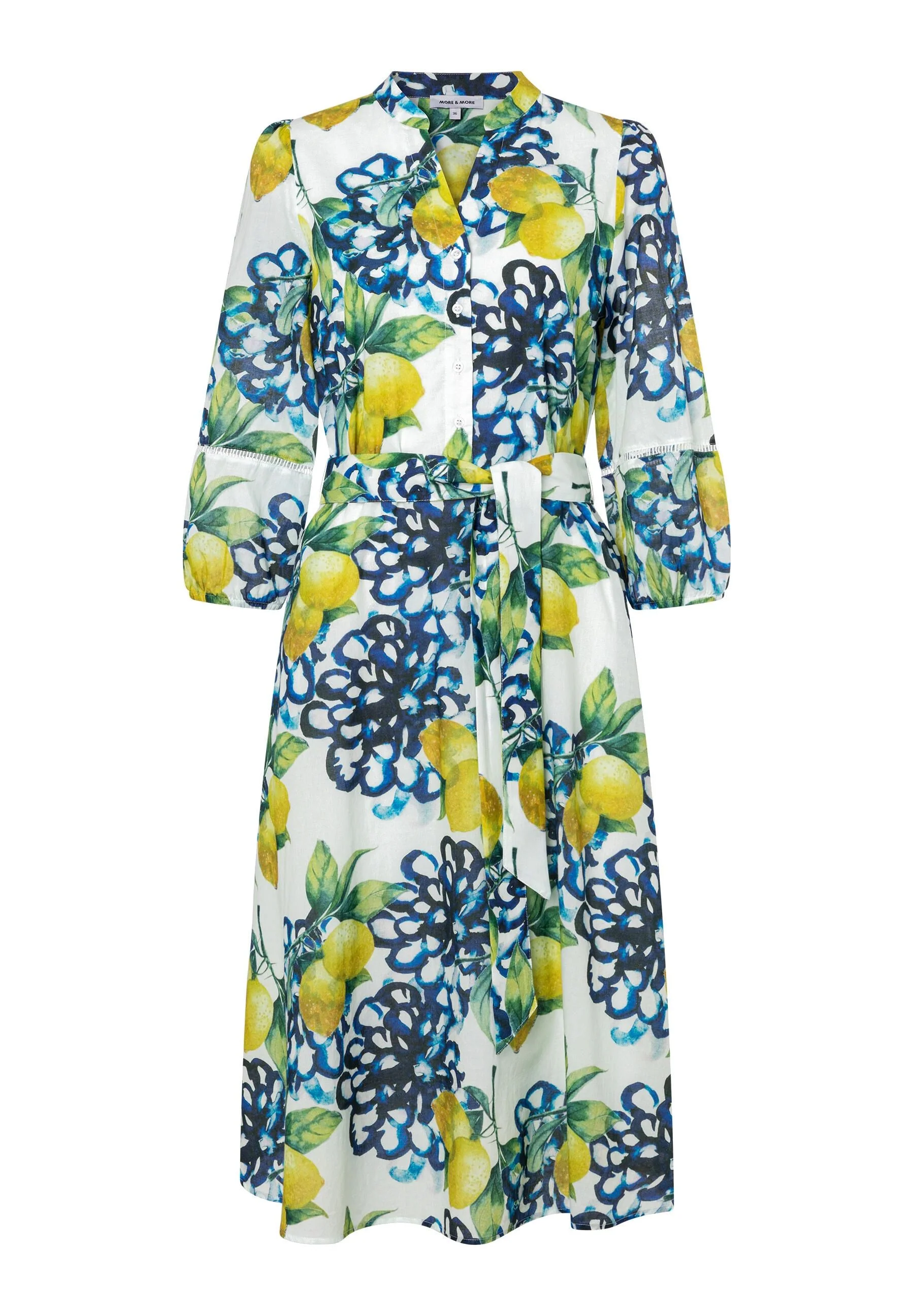 Hemdblusenkleid Midi aus Baumwolle