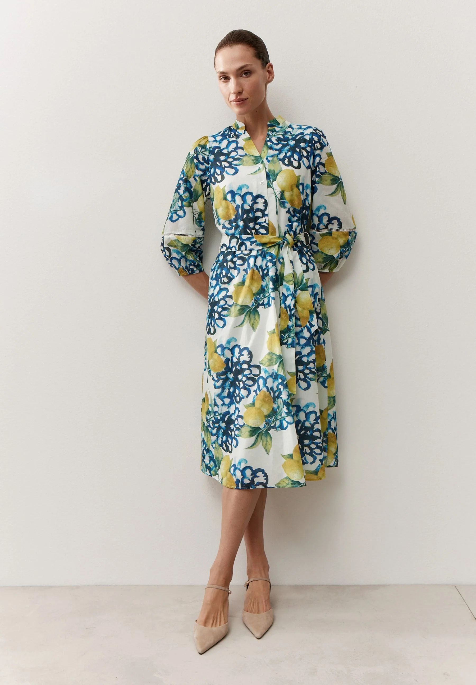 Hemdblusenkleid Midi aus Baumwolle - Image 3