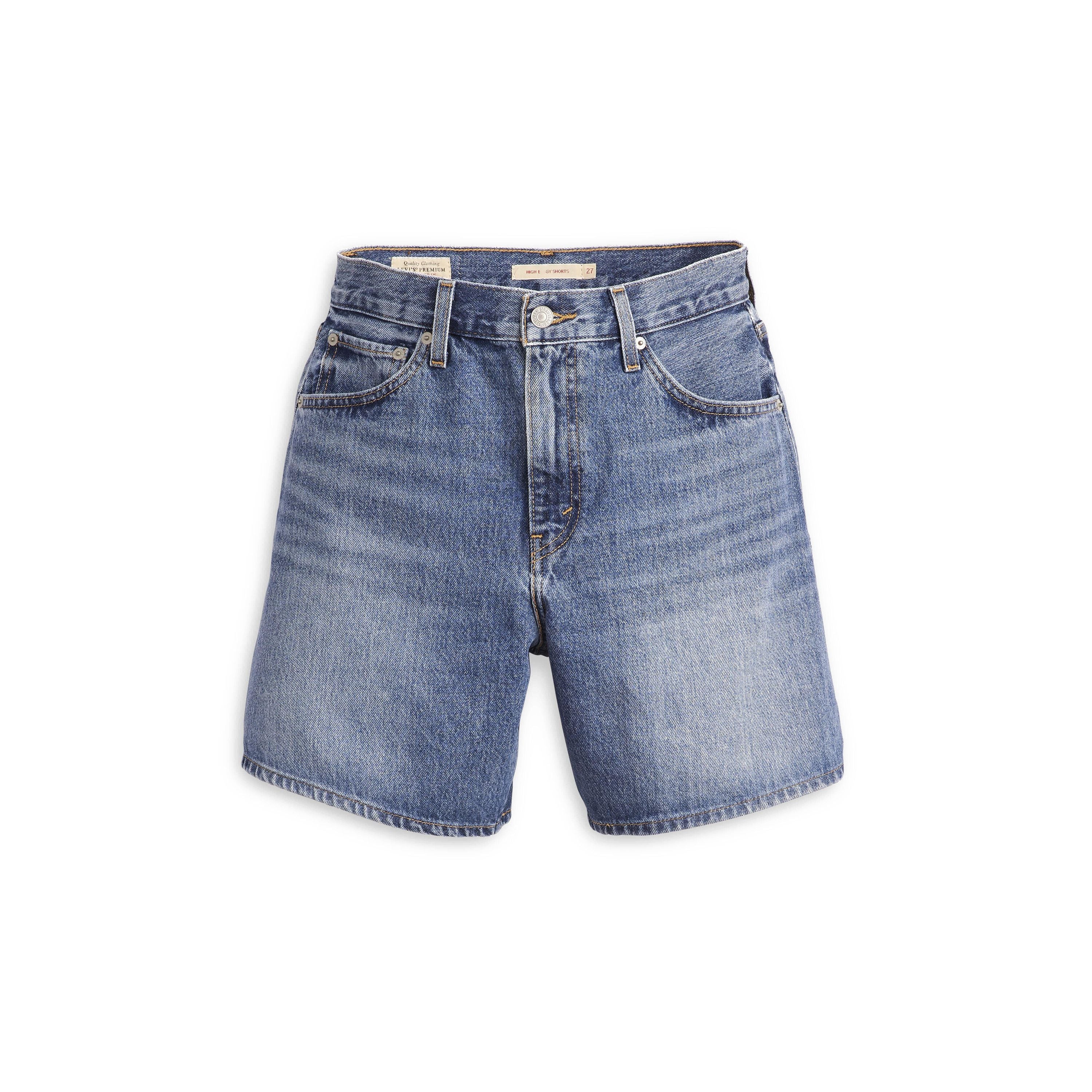 High-Rise Baggy Shorts