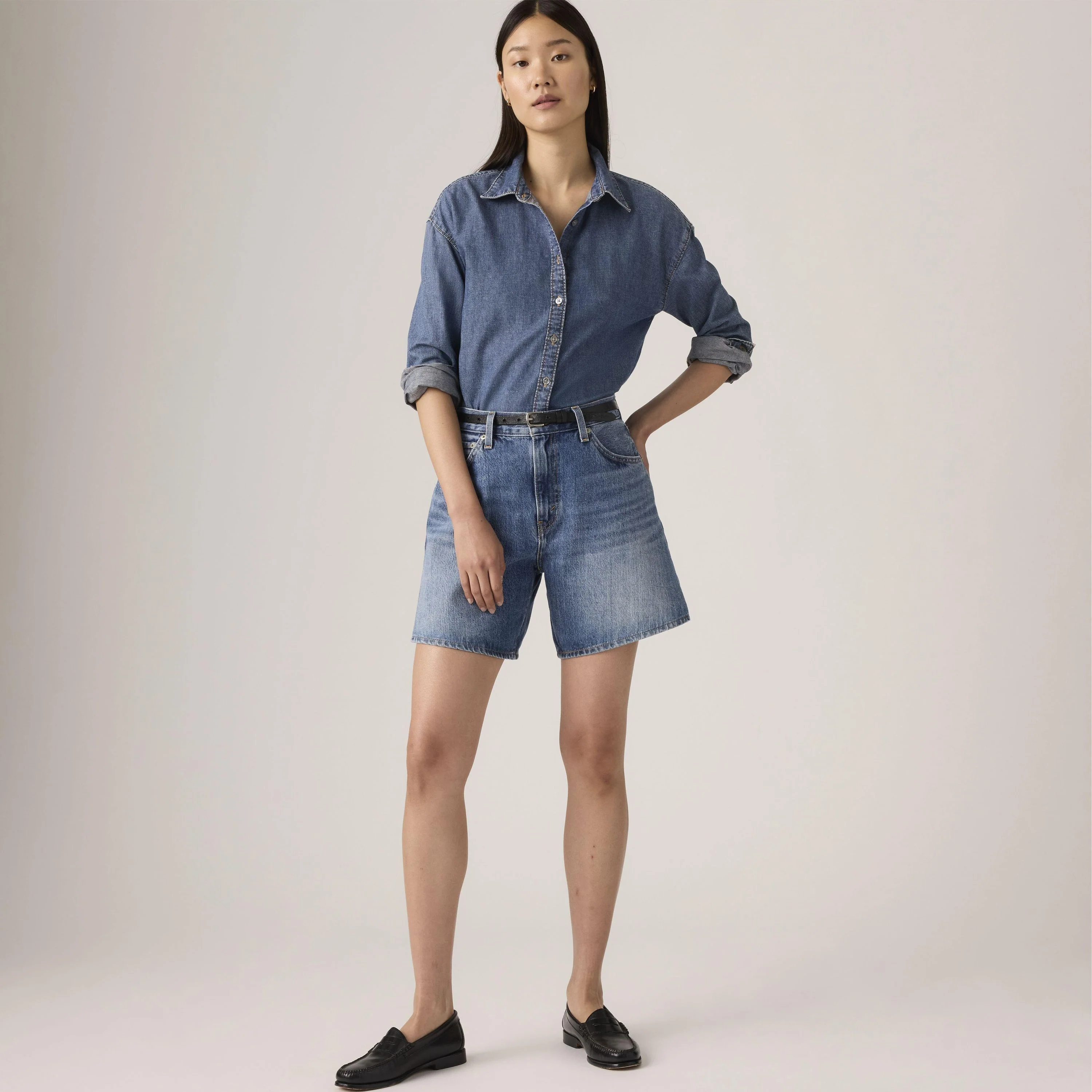 High-Rise Baggy Shorts - Image 2