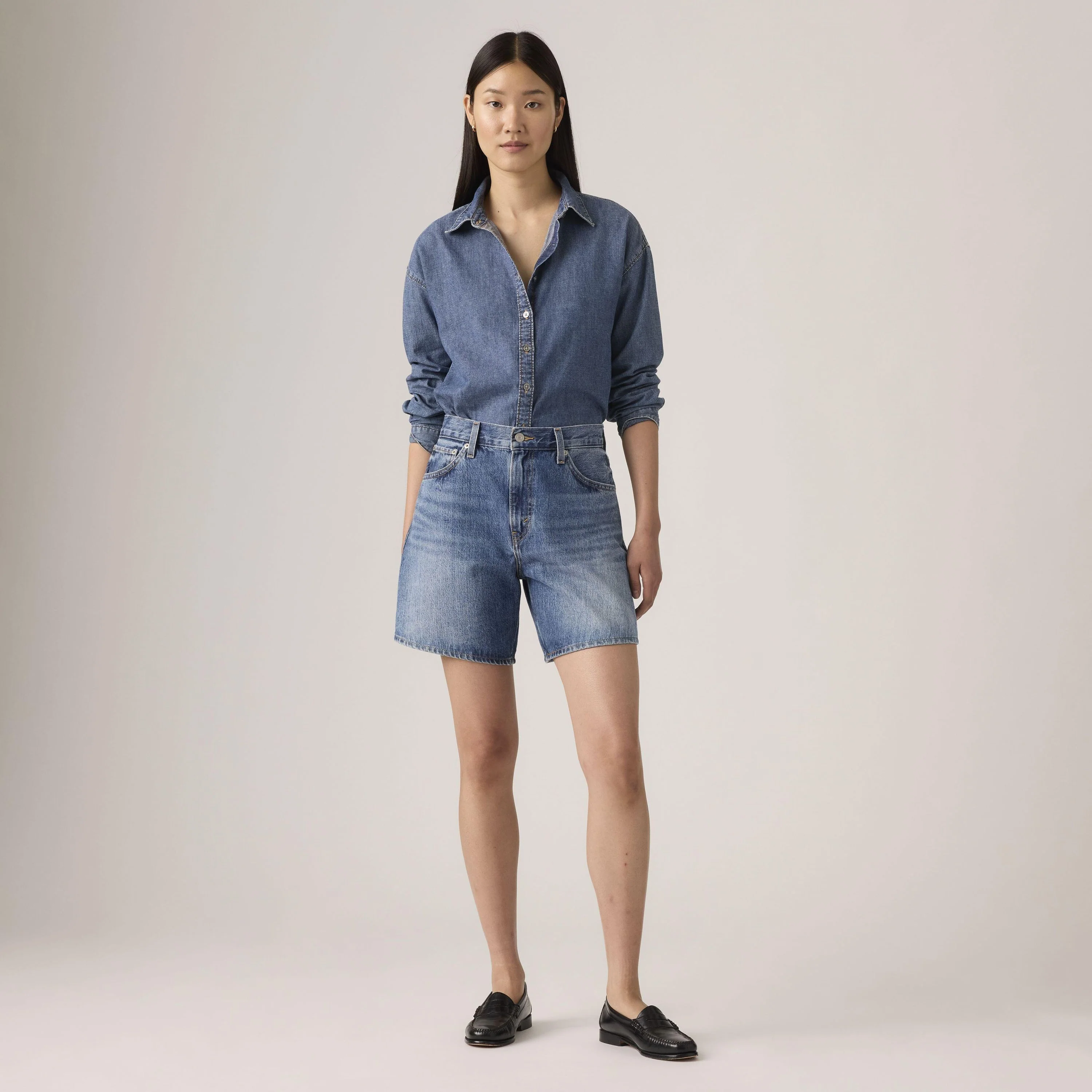 High-Rise Baggy Shorts - Image 3