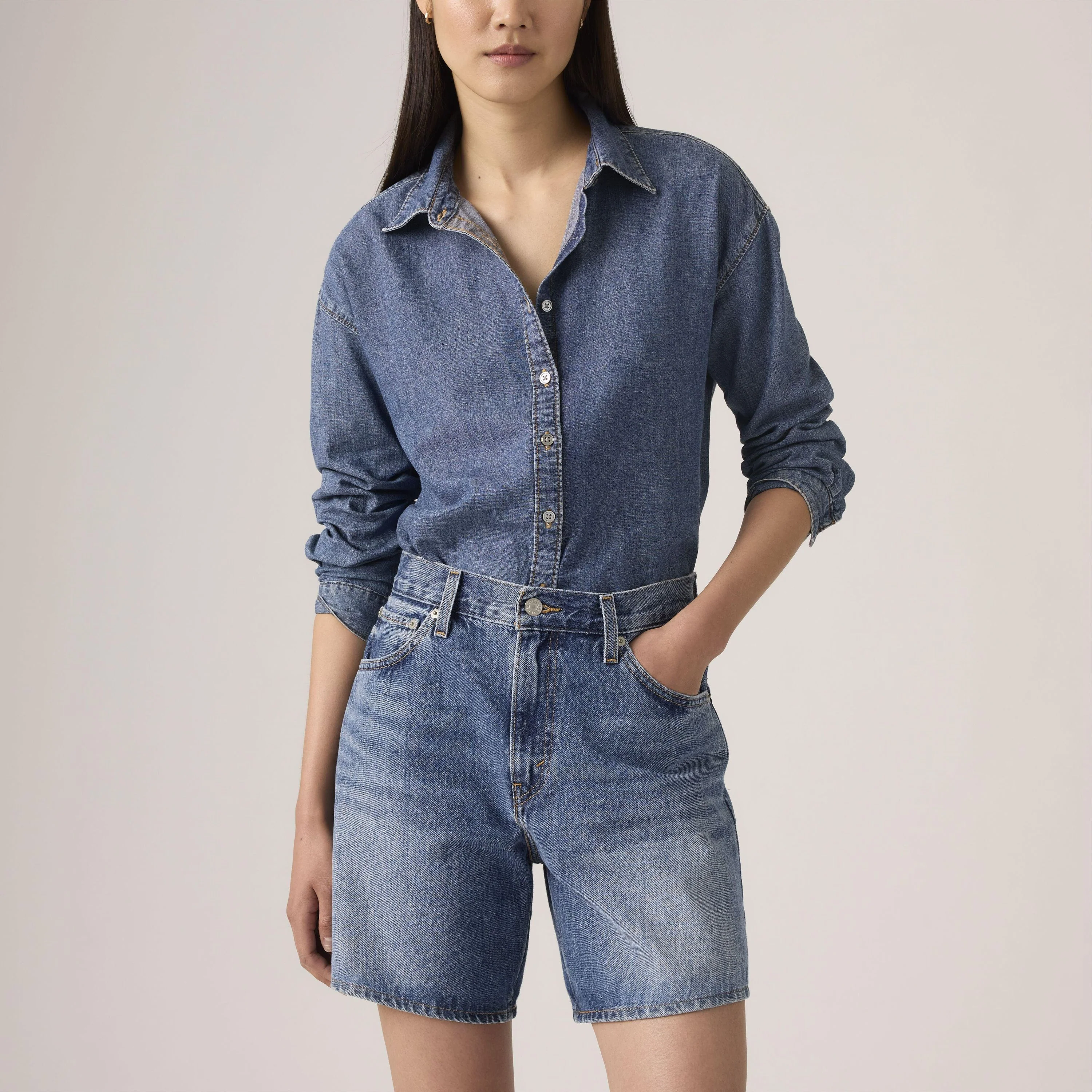 High-Rise Baggy Shorts - Image 7