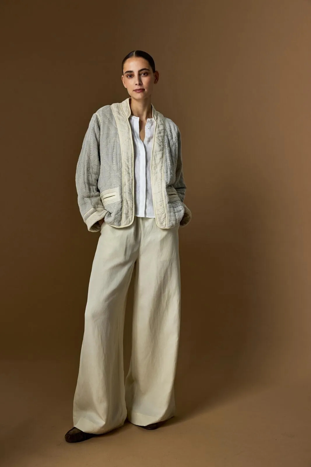 Hose LEAF Wide Leg aus Leinenmix - Image 2